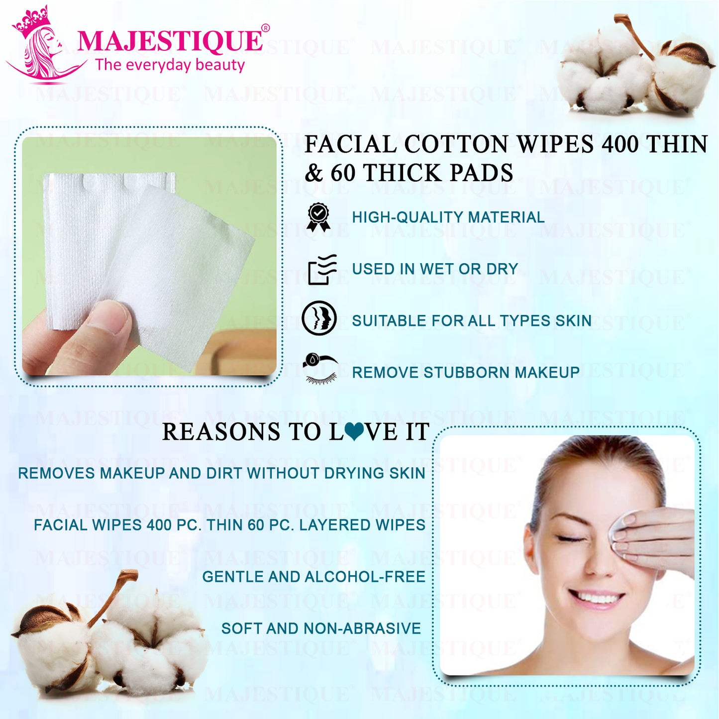 Facial Cotton Pads (460 Pieces)- New Pack