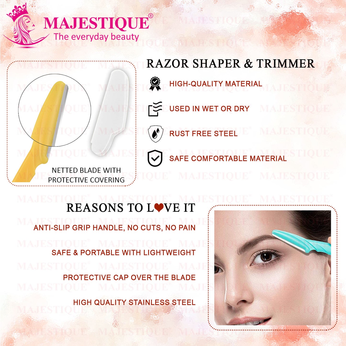 EYEBROW RAZOR SHAPER & TRIMMER (3PCS) -New Pack