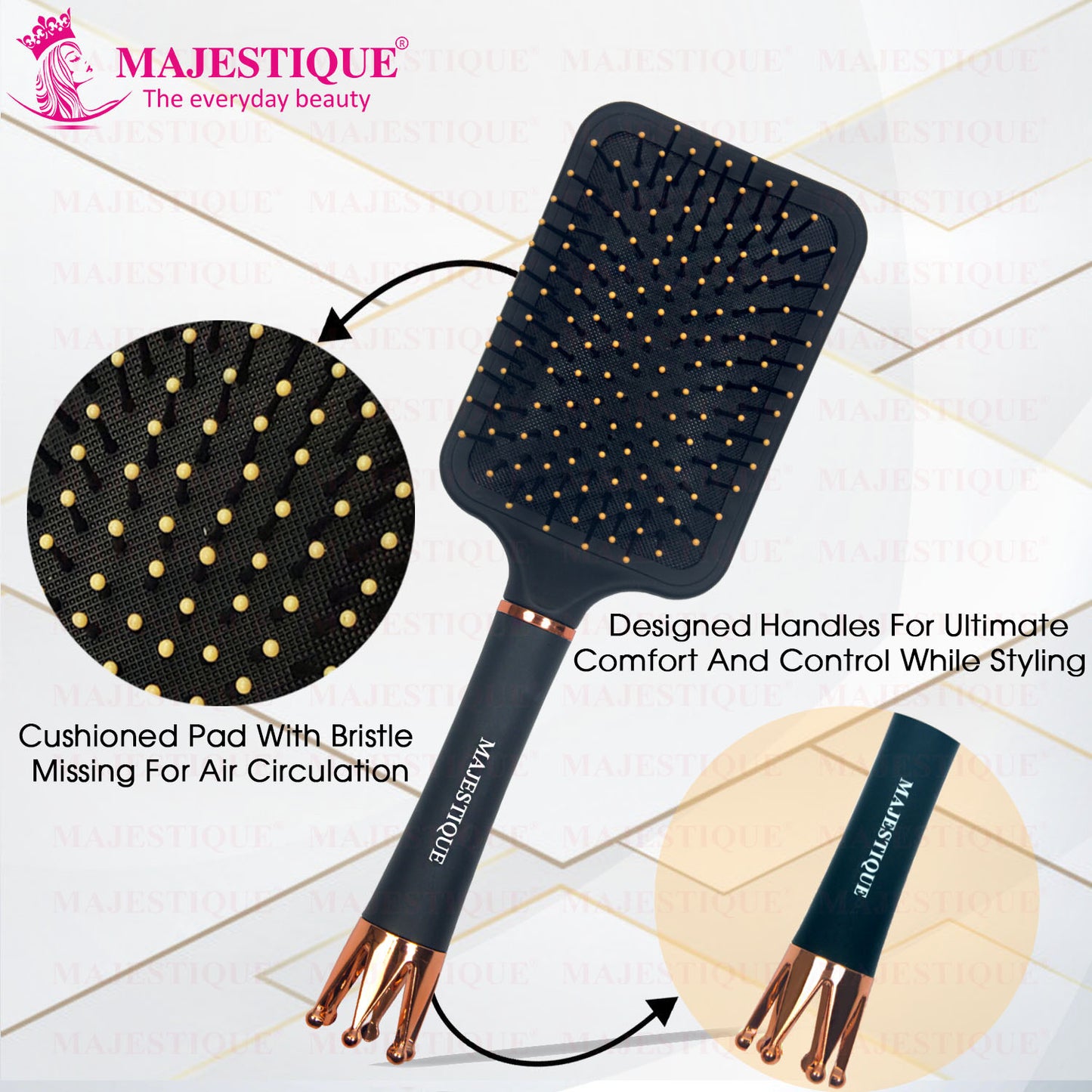 PADDLE ROYAL BLACK BRUSH HR152