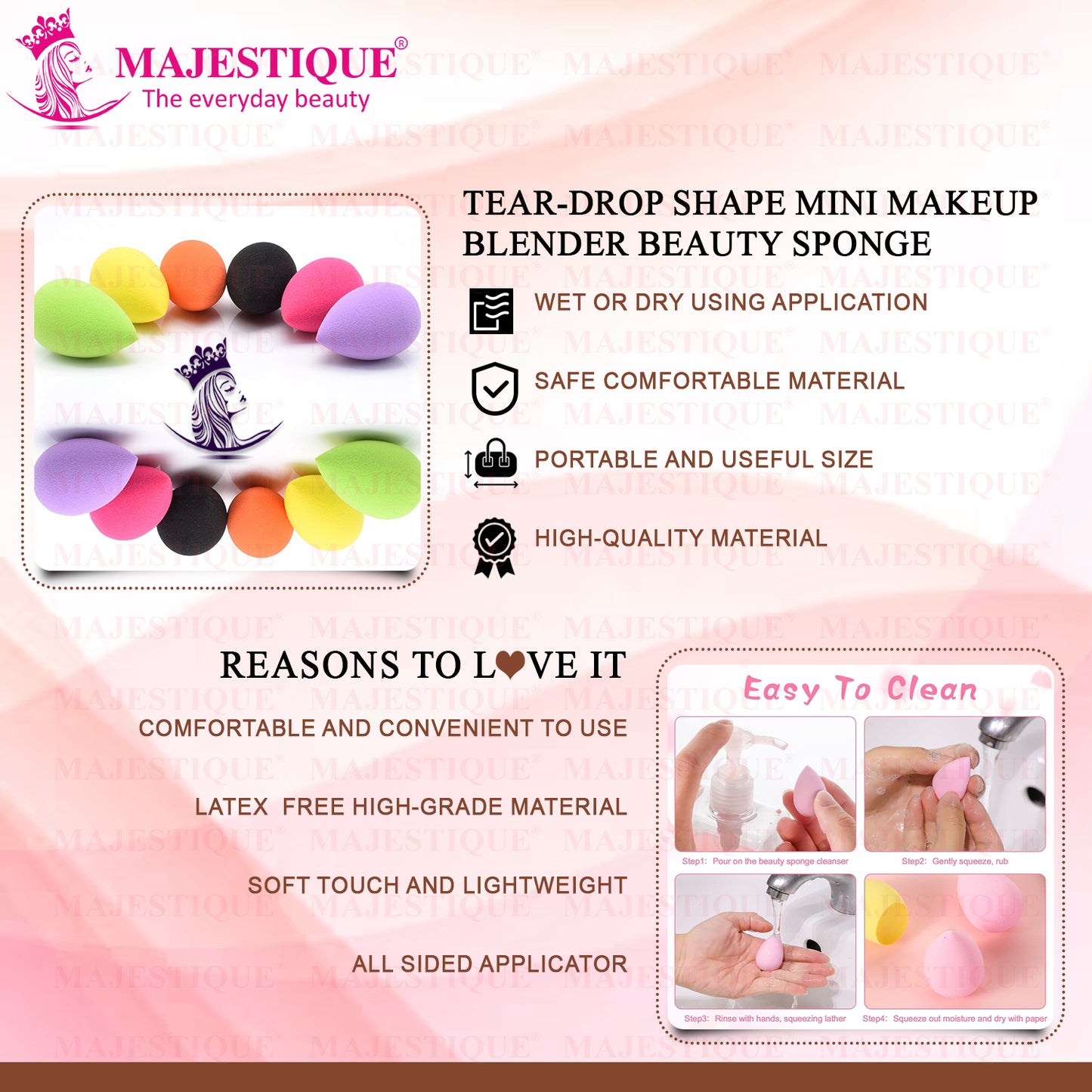 Blender Beauty Makeup Sponge 6-Piece - Color May Vary CMB531