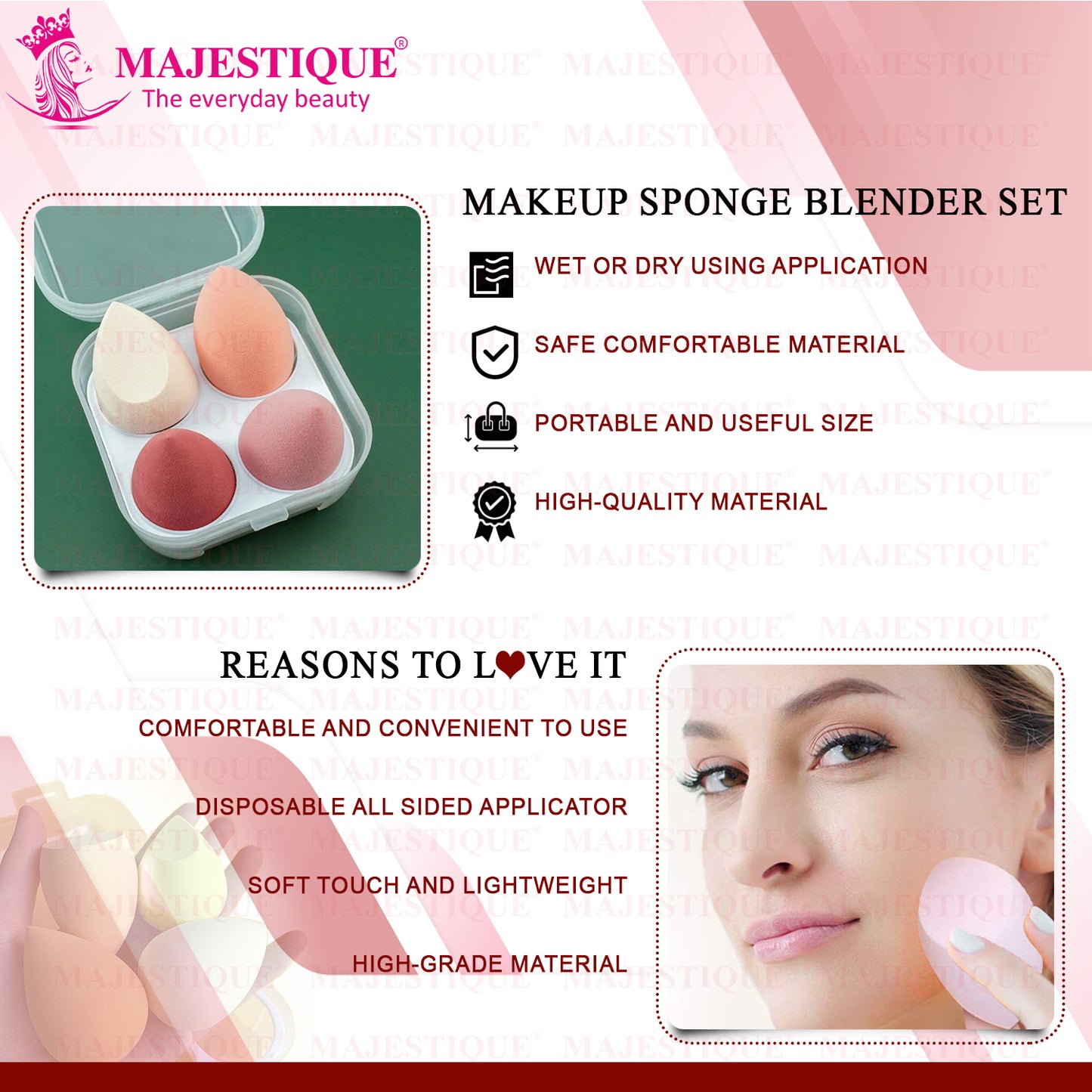 BEAUTY MAKEUP BLENDER(4PCS) FC68