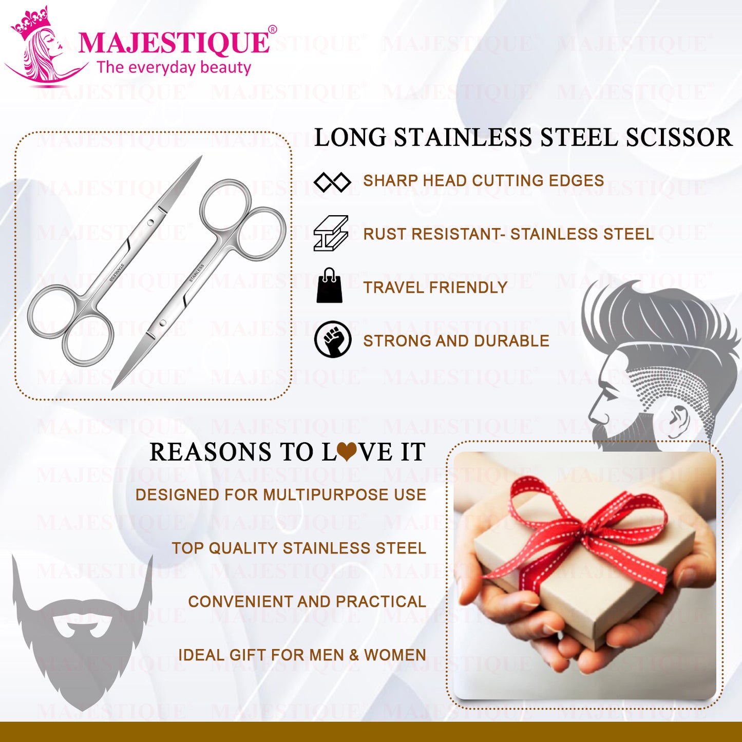 LONG STAINLESS STEEL SCISSOR FC58
