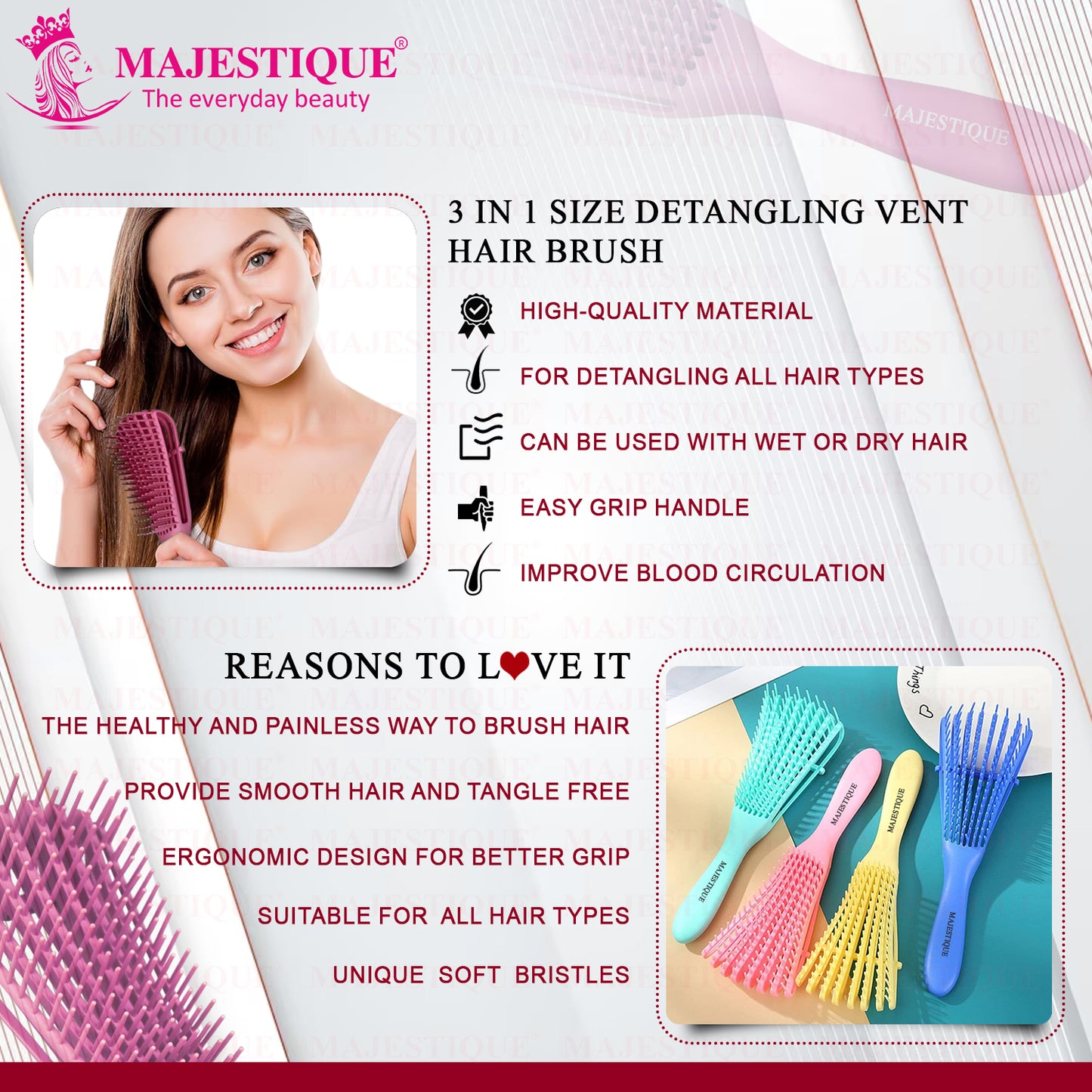 DETANGLING VENT HAIR BRUSH HR177