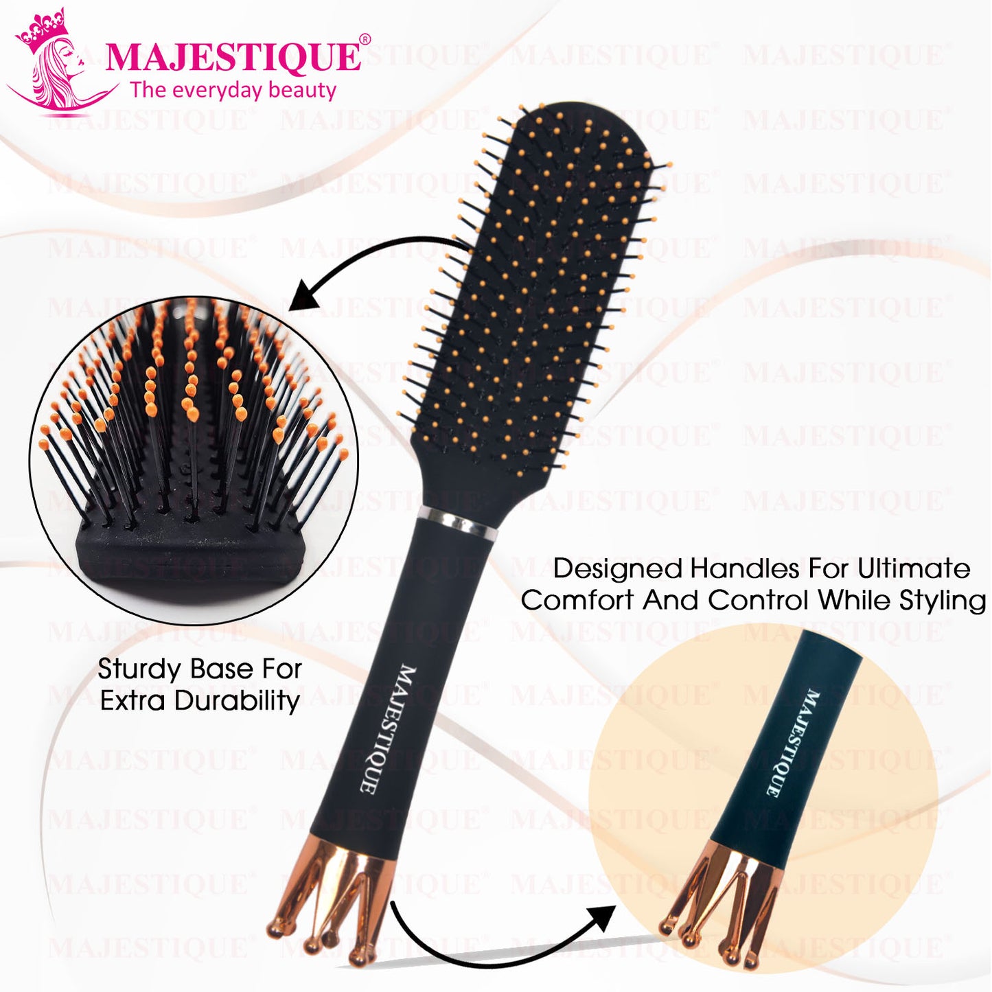 FLAT ROYAL BLACK VENT BRUSH HR154