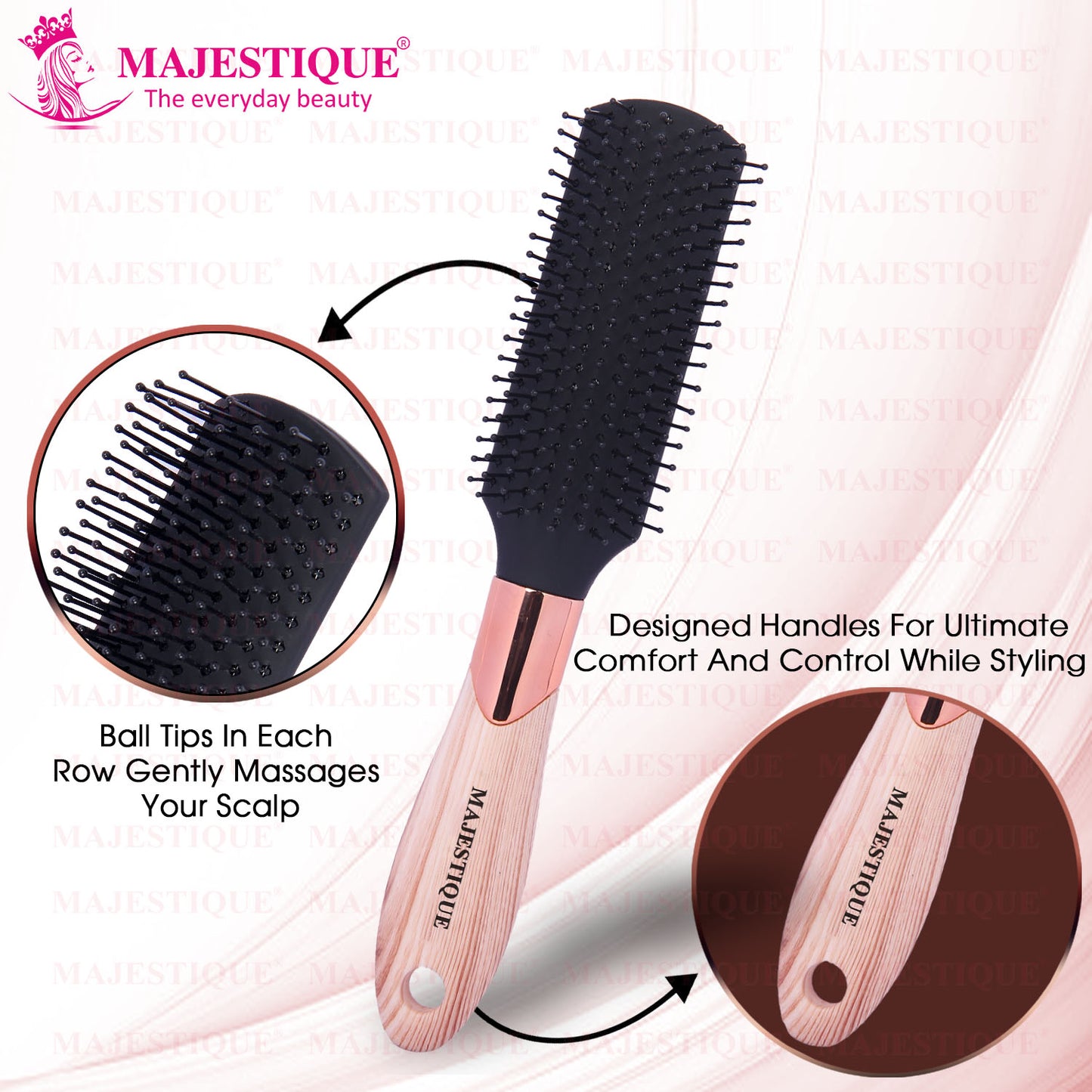 PRIME BLACK VENT HAIR BRUSH HR131
