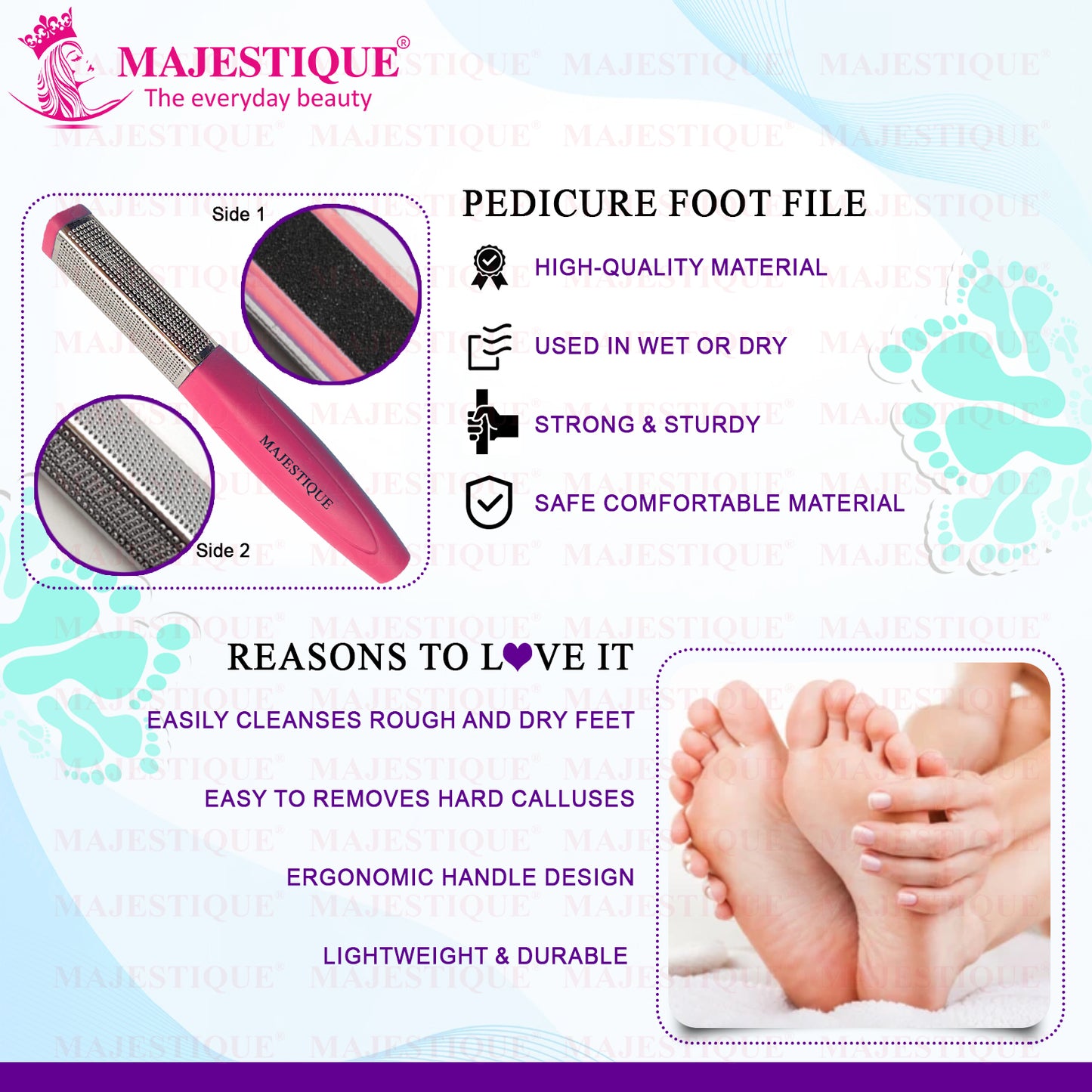 THREE SIDED FOOT FILER Color May Vary FN306