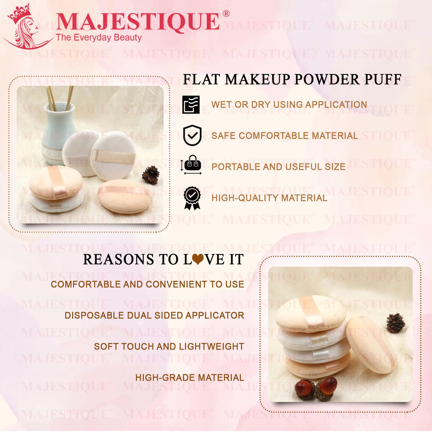 Face FLAT MAKEUP PUFF Pad FC49
