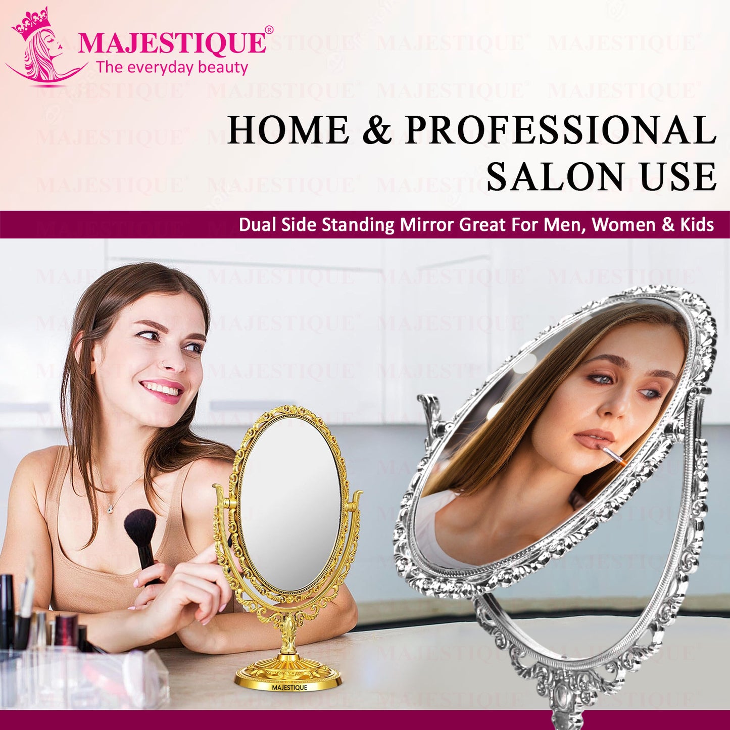 GOLDEN TABLETOP COSMETIC MIRROR FC115