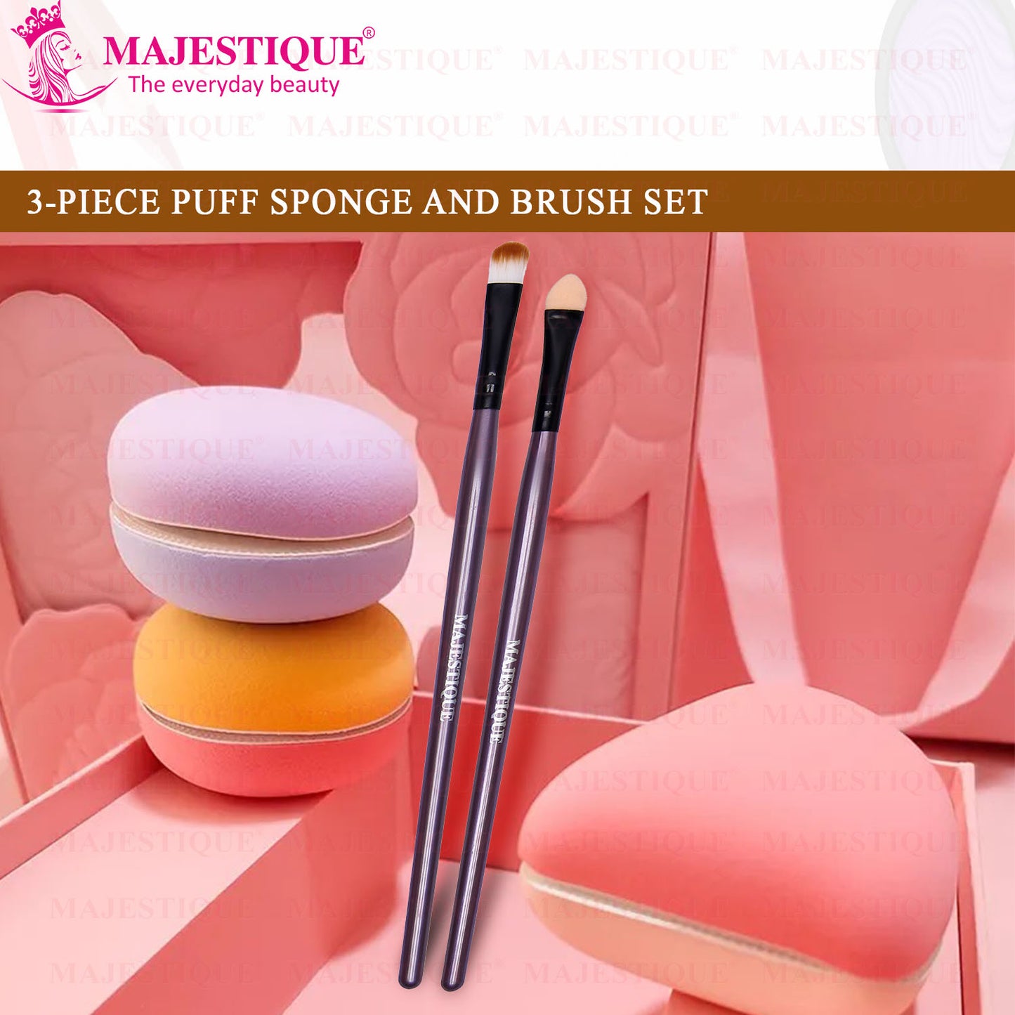 PUFF SPONGE& BRUSH SET (PACK OF 5) CMB540