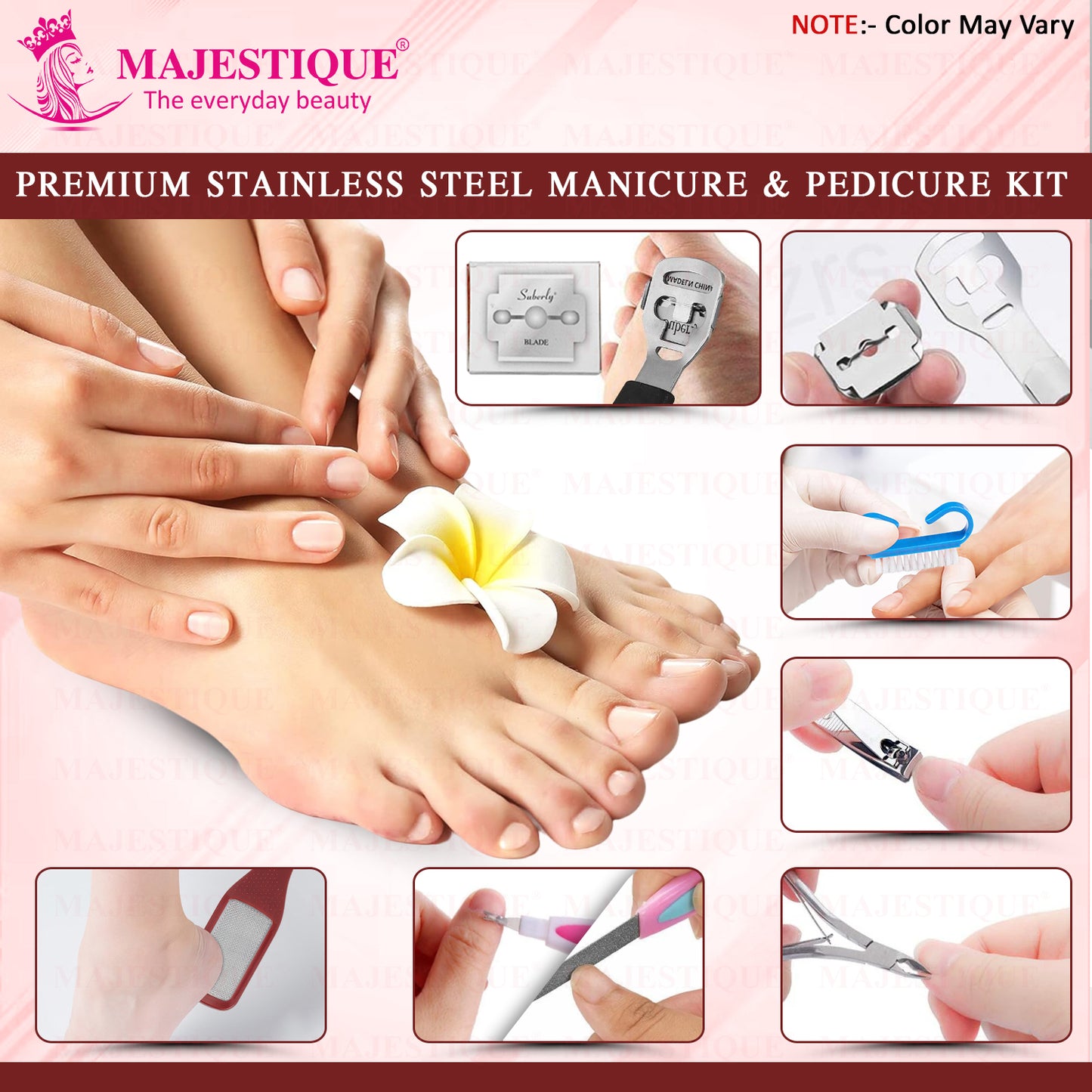 PROFESSIONAL MANICURE&PEDICURE KIT (PACK OF 7) Multicolor FN345