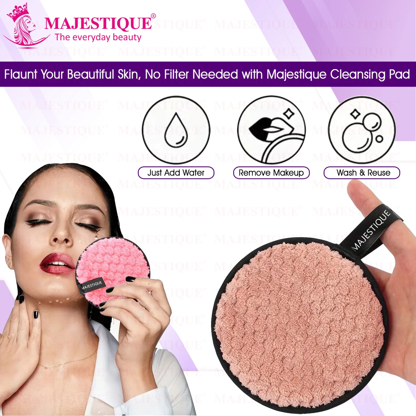 DUAL CLEANSING FACIAL PADS (2PCS) Multicolour FC127