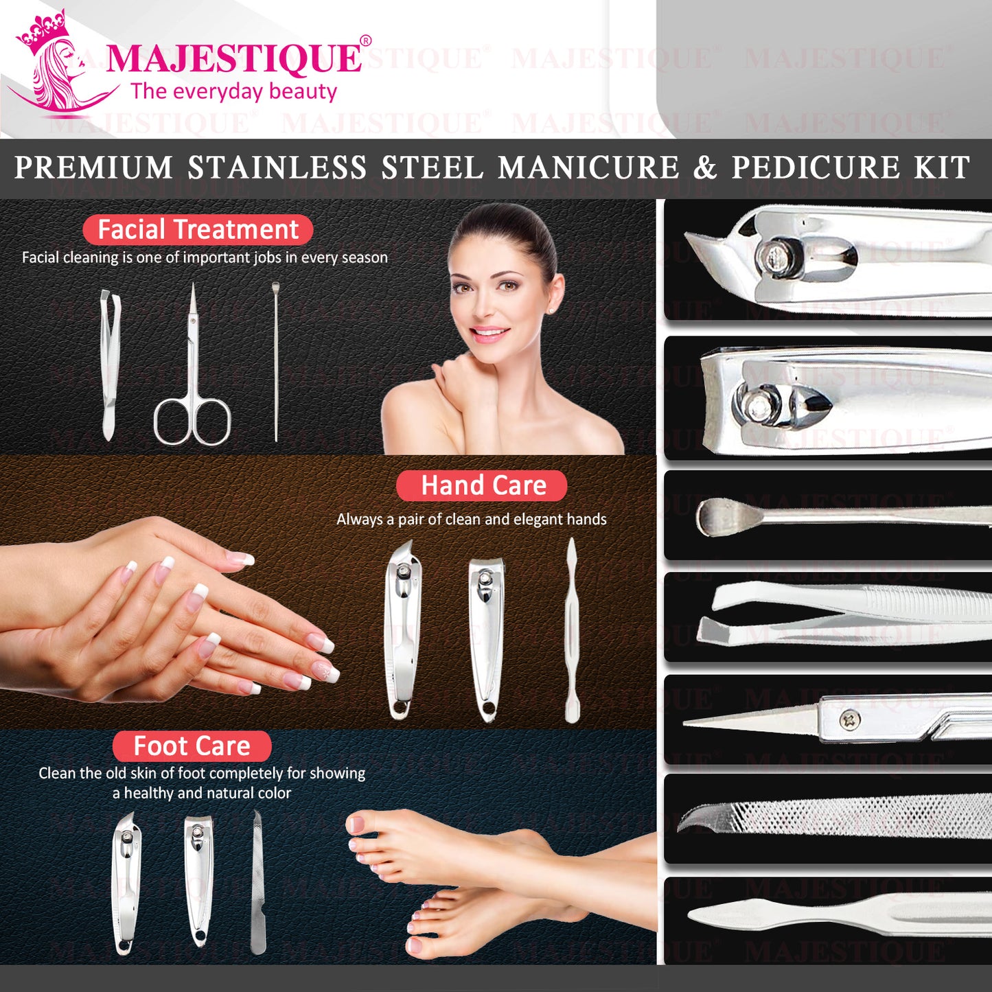 Manicure Pedicure Tool Kit (PACK OF 7) FN318