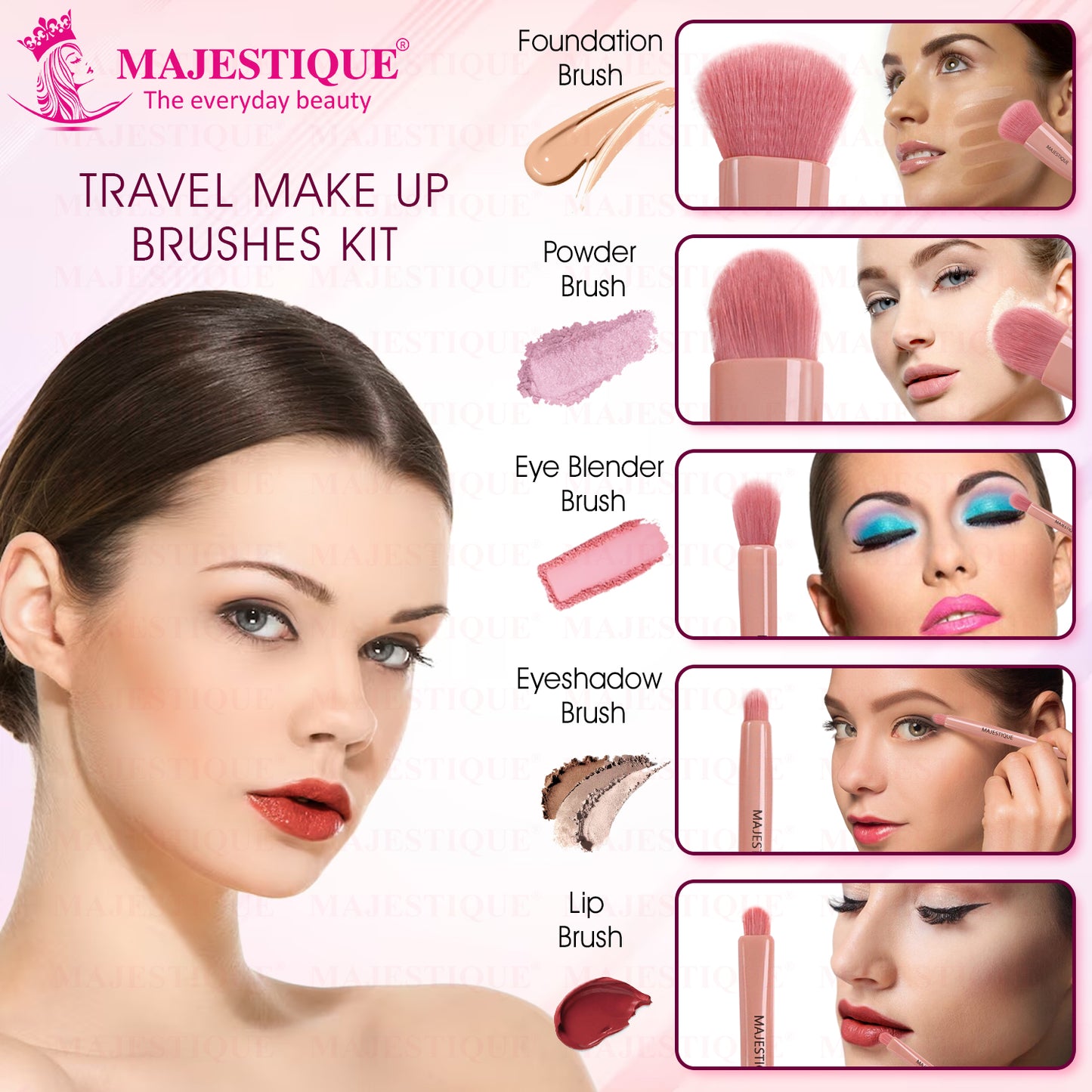 TRAVEL FRIENDLY MAKE-UP KIT (6PCS) FC114