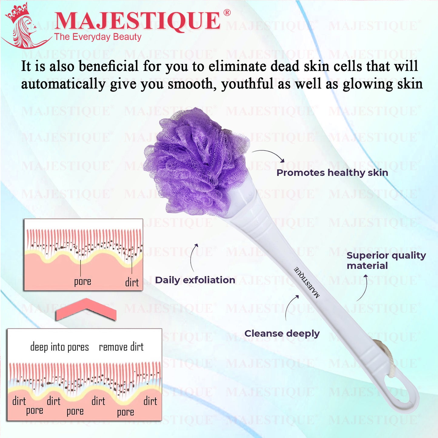 LONG HANDLE LOOFAH BA205