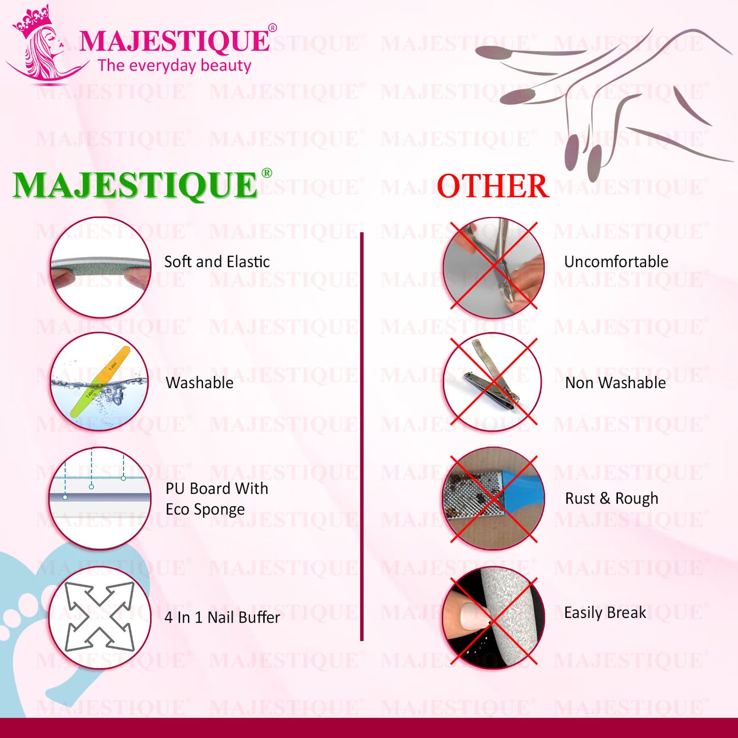 4 IN 1 NAIL BUFFER Color May Vary FN325