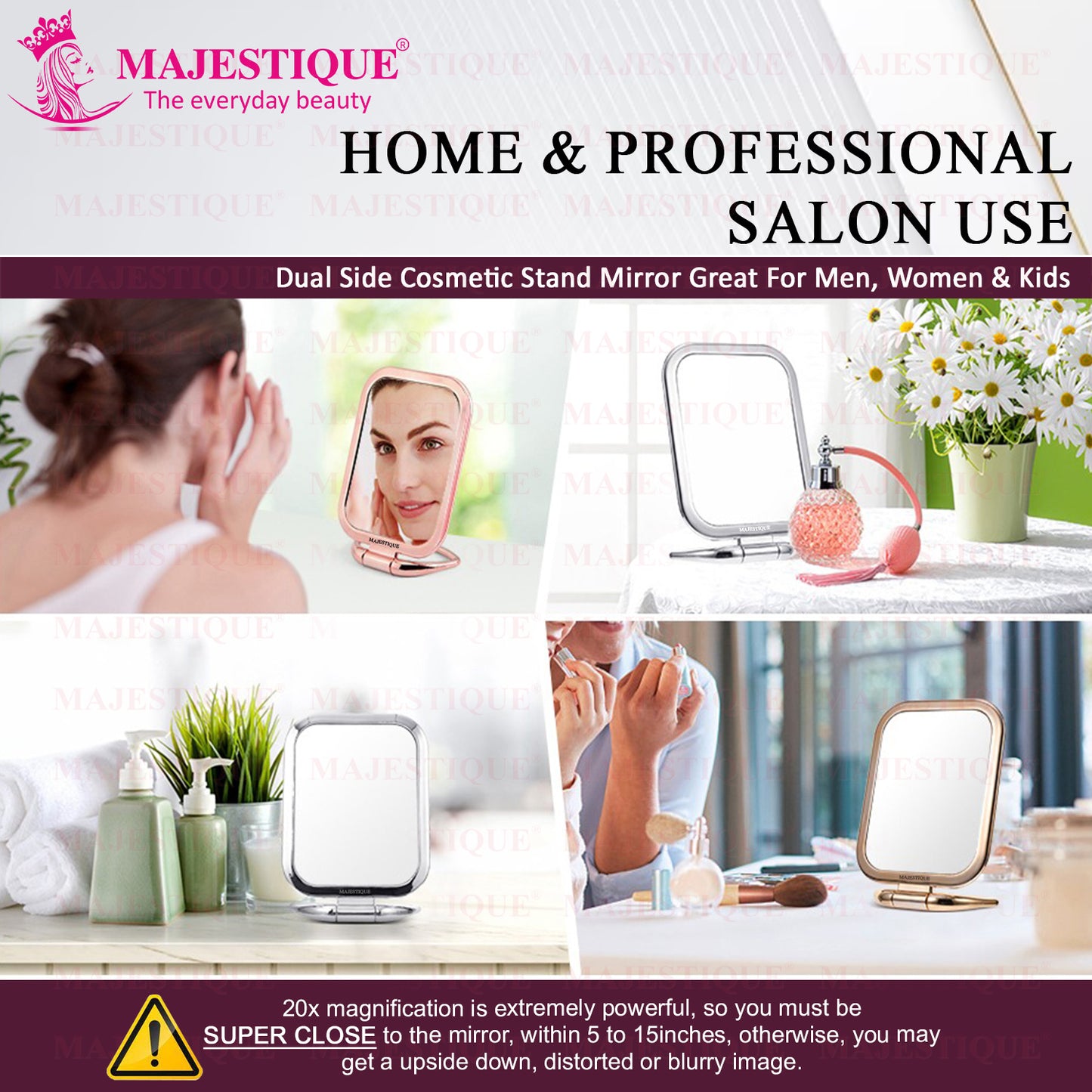 TABLE TOP DOUBLE SIDE MAKEUP MIRROR Multicolor FC97