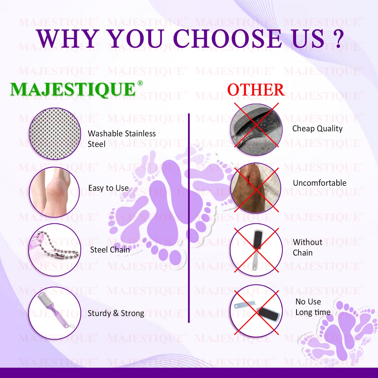 FOOT FILER & CALLUS SCRUBS  Color May Vary FN334