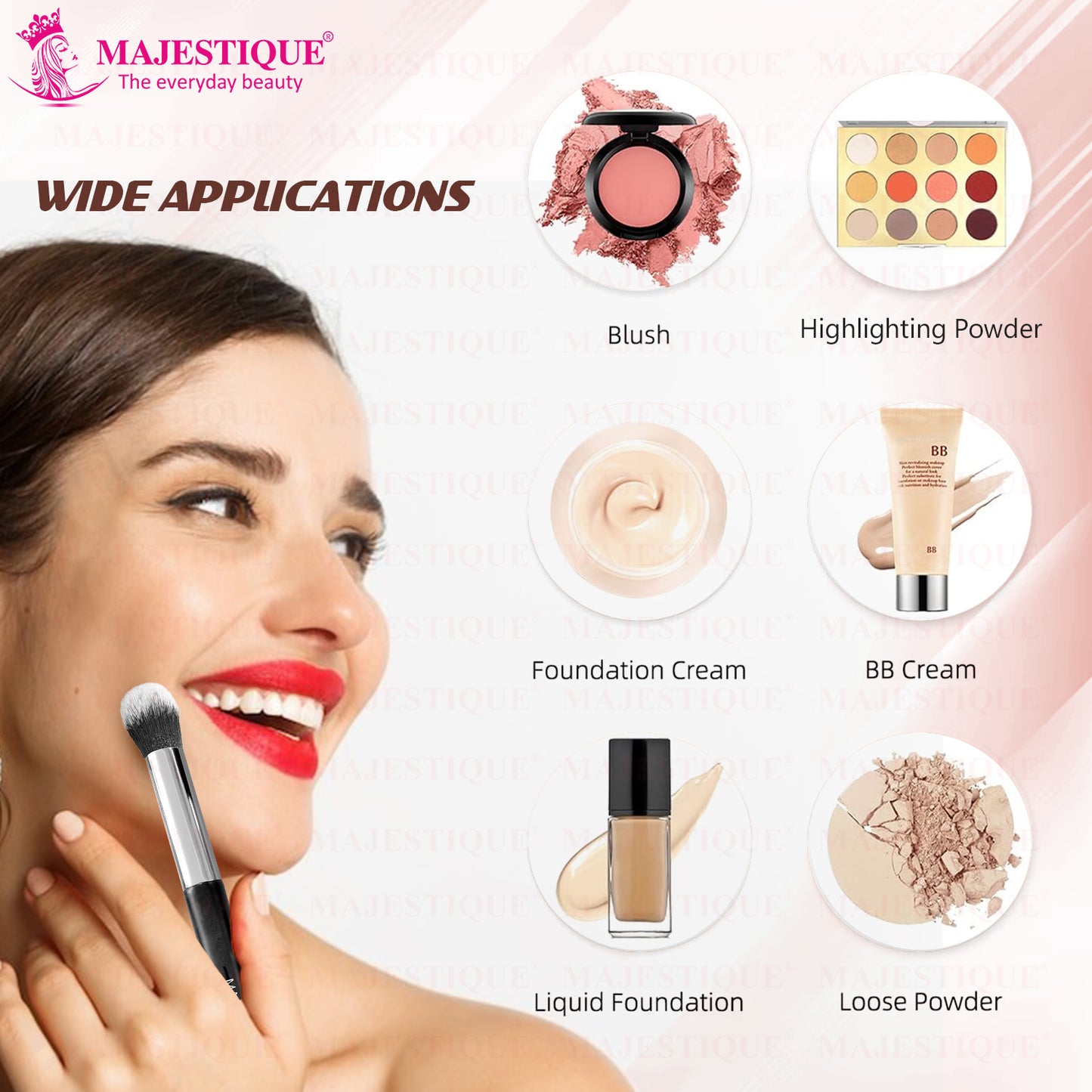 POWDER AND CONCEALER BRUSH SET(2 PCS) FC122