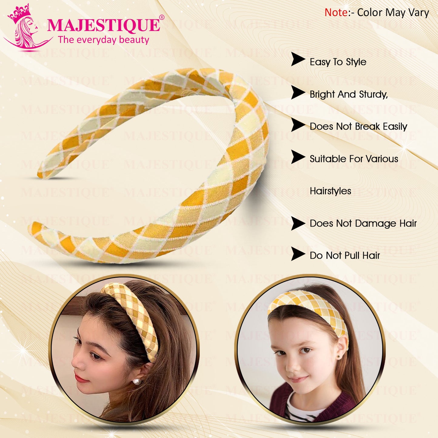 DETANGLING PADDLE HAIR BRUSH WITH HEADBAND (PACK OF 2) CMB563