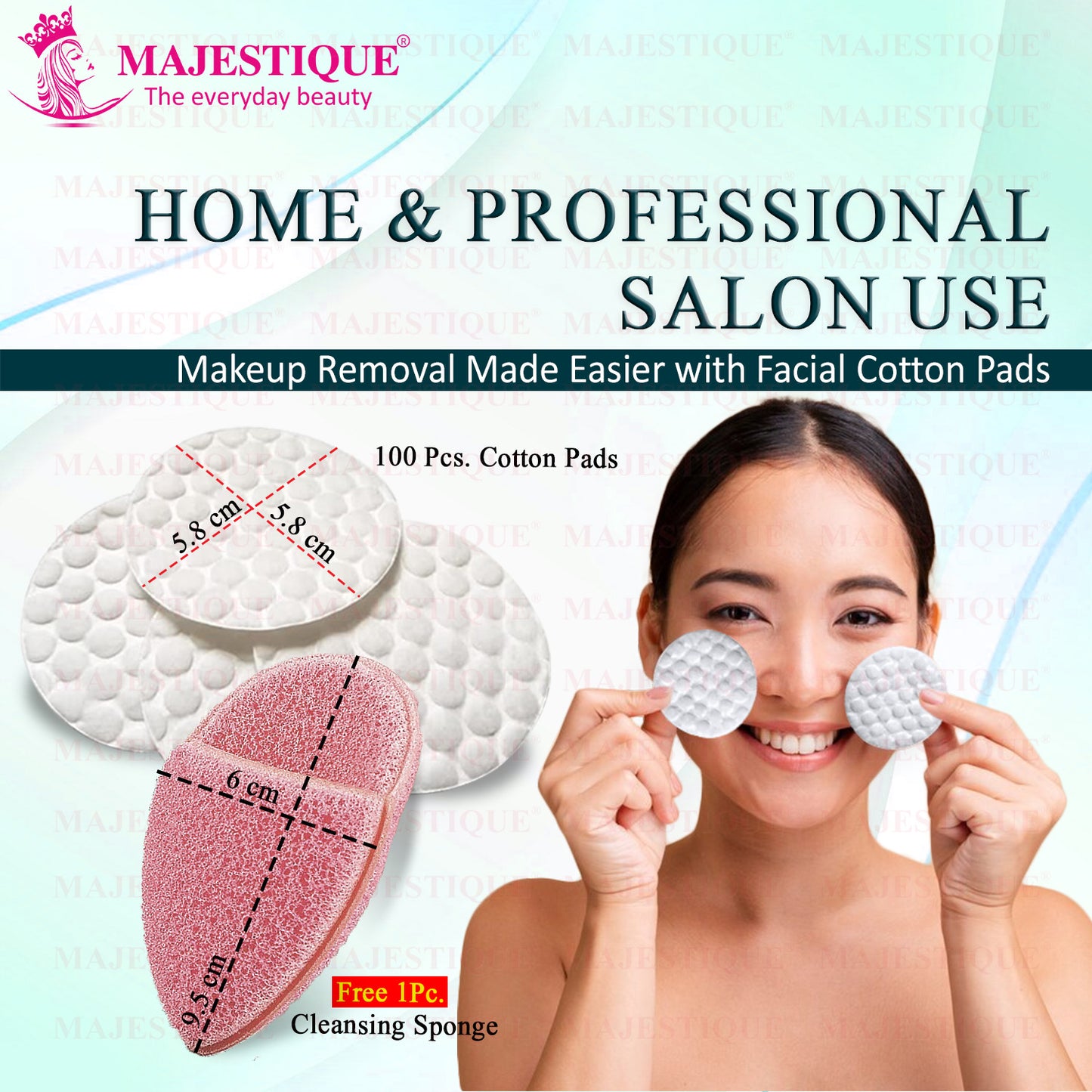 PREMIUM MAKEUP ROUND COTTON PADS (101 PCS) FC106