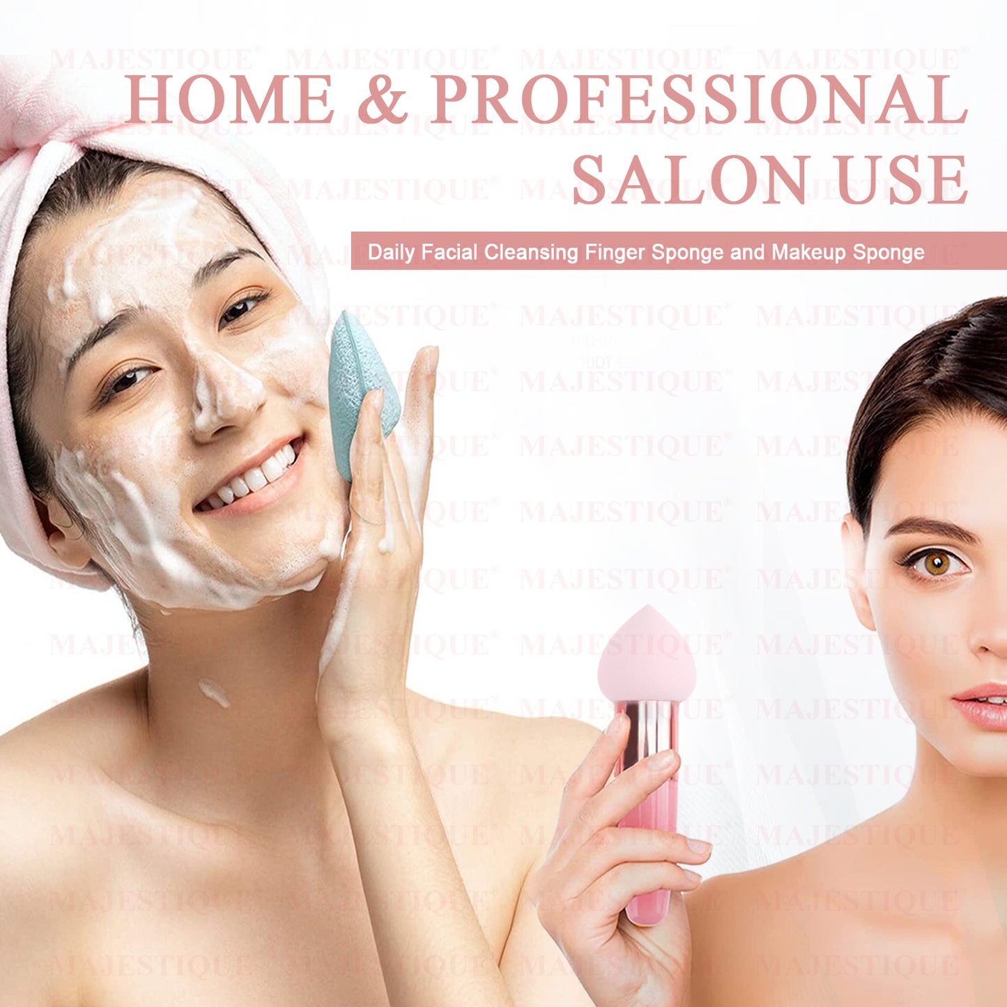 FACIAL MAKEUP BLENDER AND SPONGE (PACK OF 2) CMB536