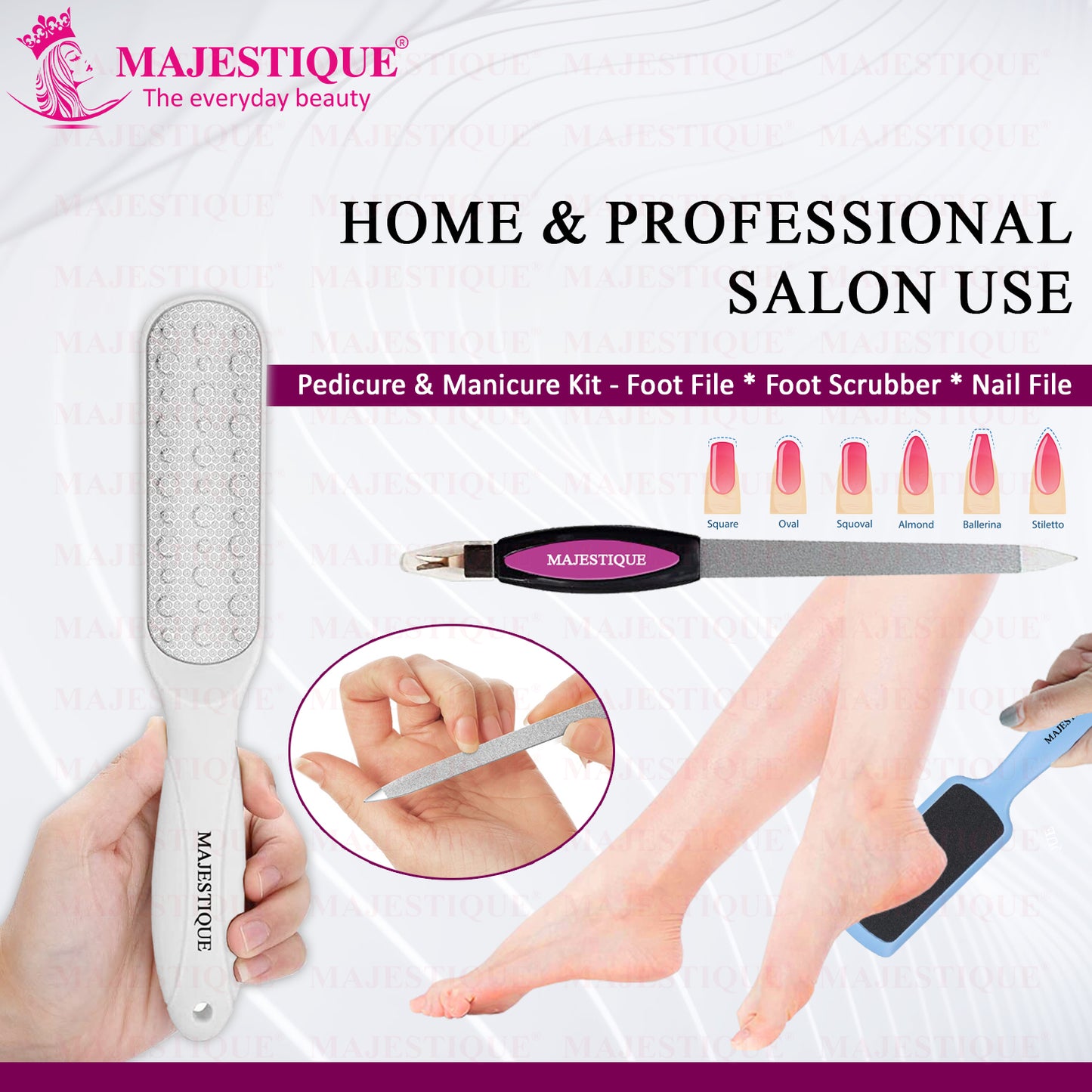 PREMIUM LARGE FOOT SCRUBBER &NAIL FILER (PACK OF 3) FN342