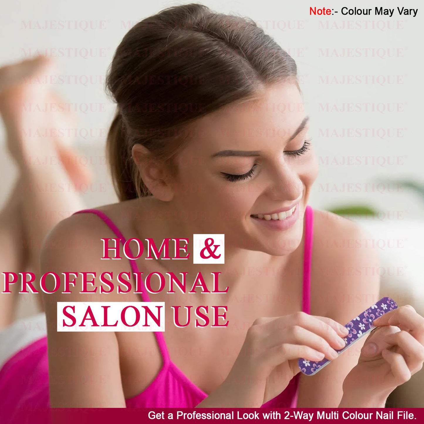 NAIL FILER MULTICOLOUR (PACK OF 2) Color May Vary FN324