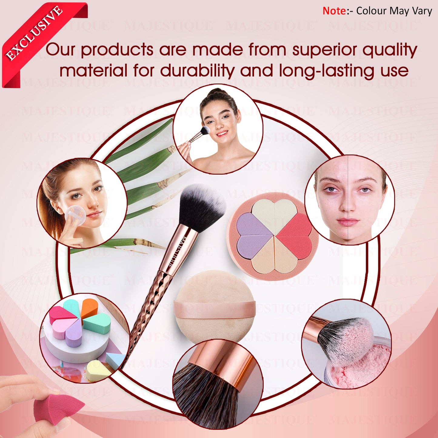 MAKEUP BLENDING GROOMING SET (3 PCS) Multicolour FC125