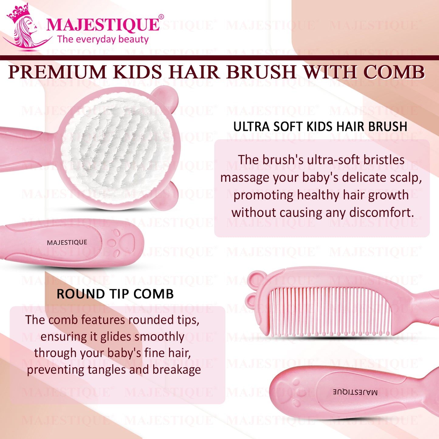 Baby Hair Care Set HR185 – Pink