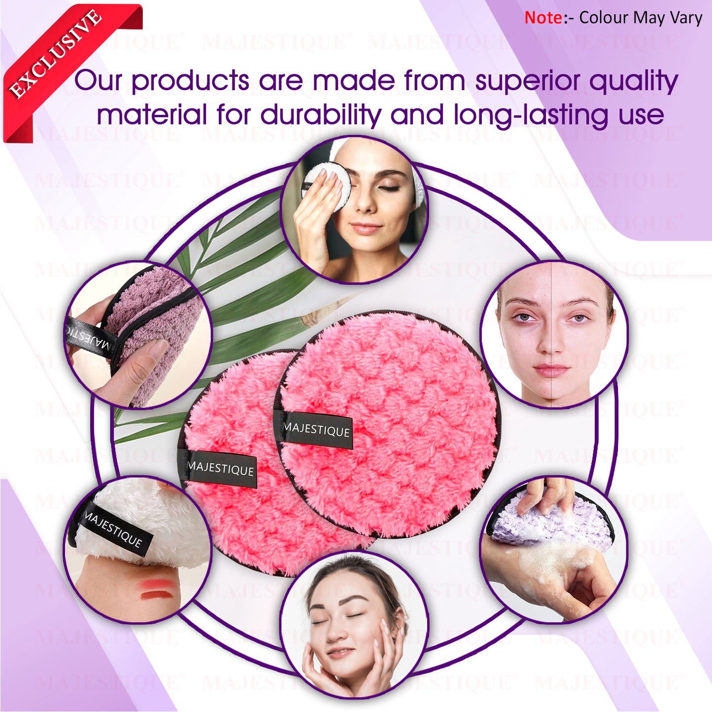 DUAL CLEANSING FACIAL PADS (2PCS) Multicolour FC127