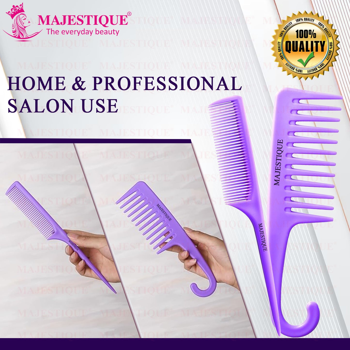 Tail & Hang Loop Grooming Comb Multicolor Hr162