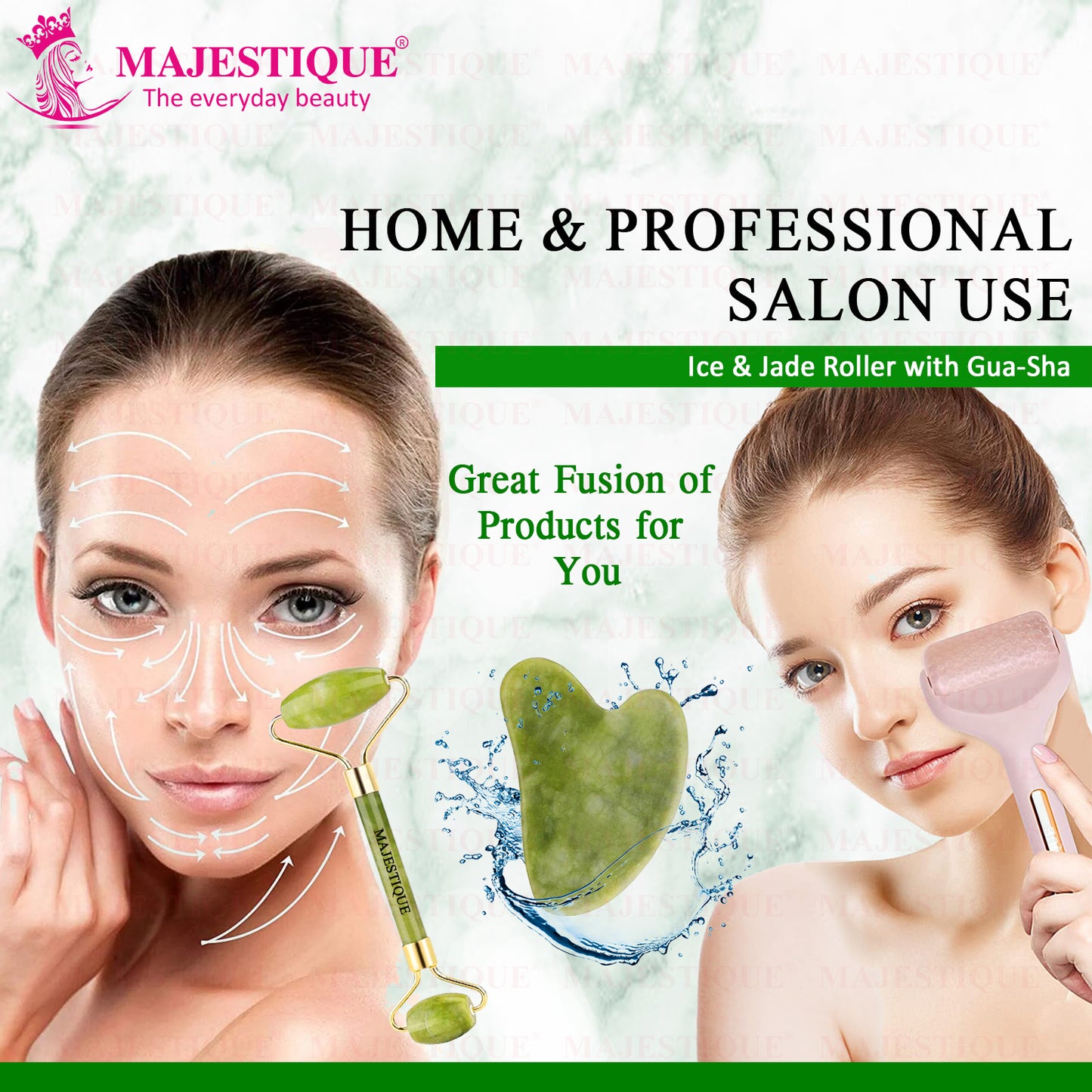 ICE ROLLER ,JADE ROLLER & GUASHA (PACK OF 3) CMB551