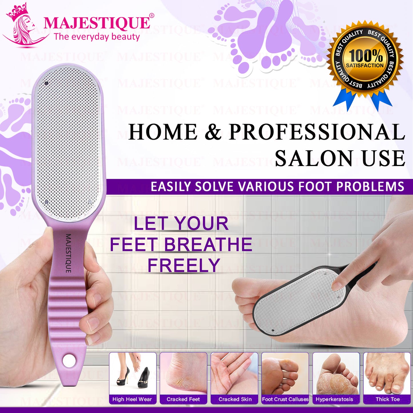 CURVED FOOT FILE SCRUBBER Multicolour FN347