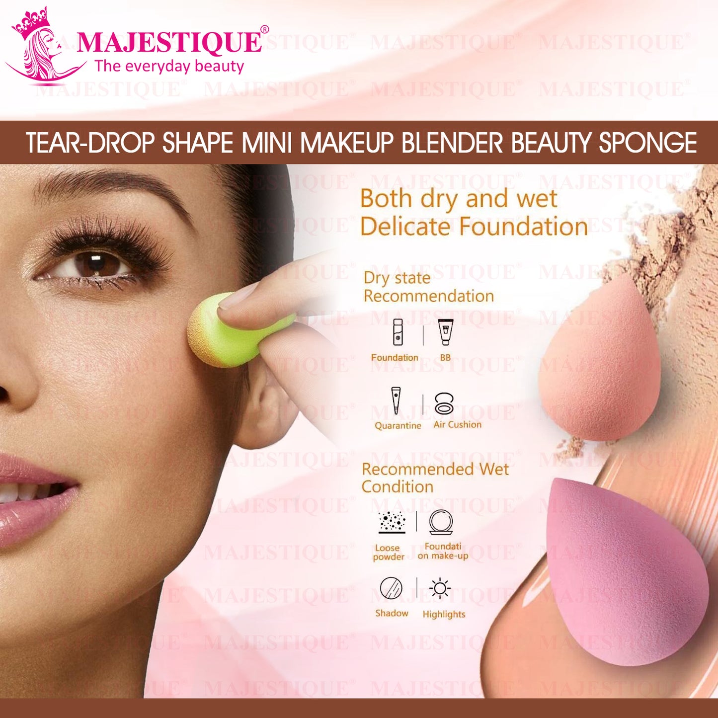 Blender Beauty Makeup Sponge 6-Piece - Color May Vary CMB531
