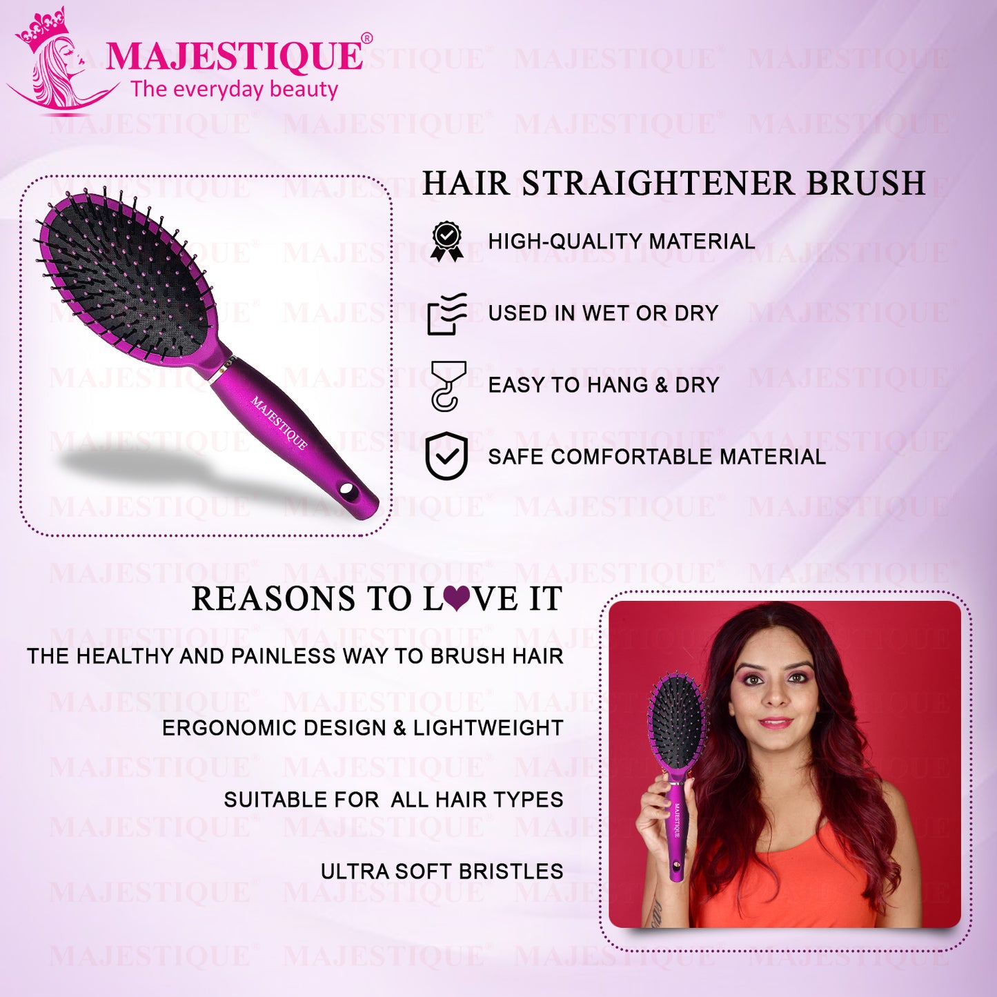 Hair Brush Straightner HR109