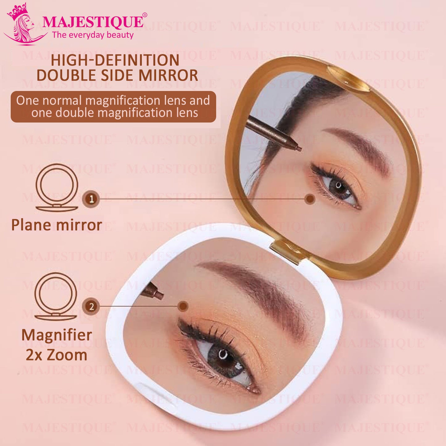 DUAL MAGNIFYING COMPACT MIRROR Multicolor FC100