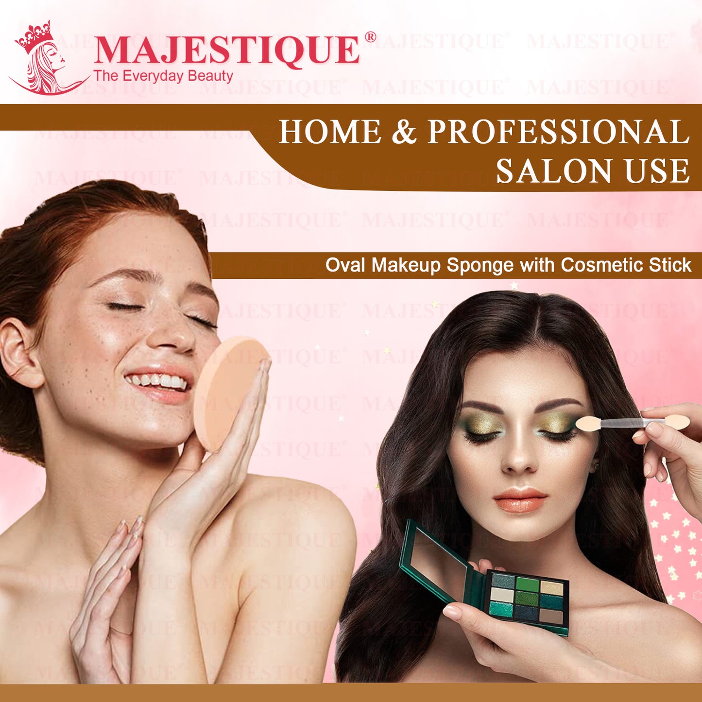 OVAL FLAT Face Sponge Multicolor FC9