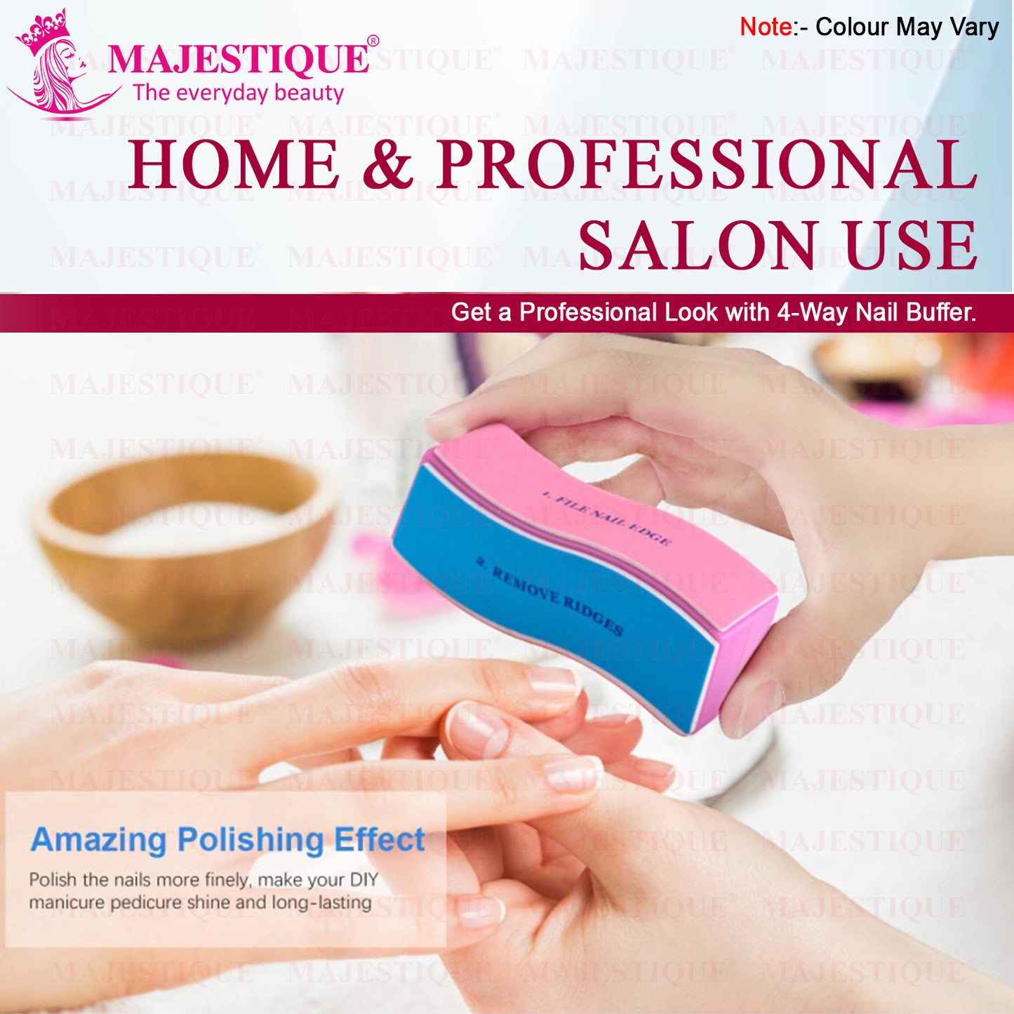 Manicure 4 Action Nail Buffer Color May Vary FN317