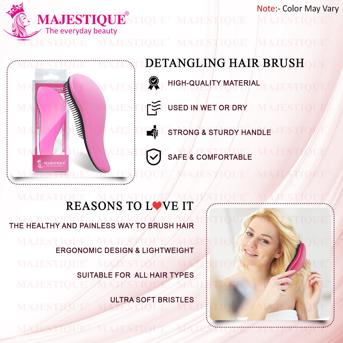 CURVE DETANGLING HAIR BRUSH  Multicolor HR130