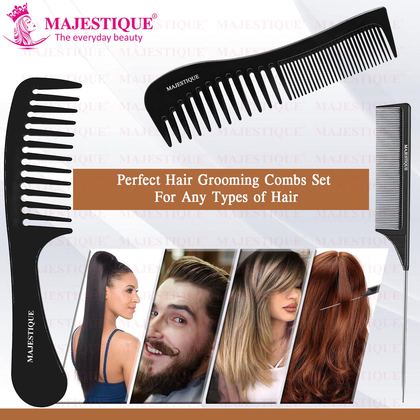 HAIR GROOMING COMBS(VALUE PACK OF 3) HR167