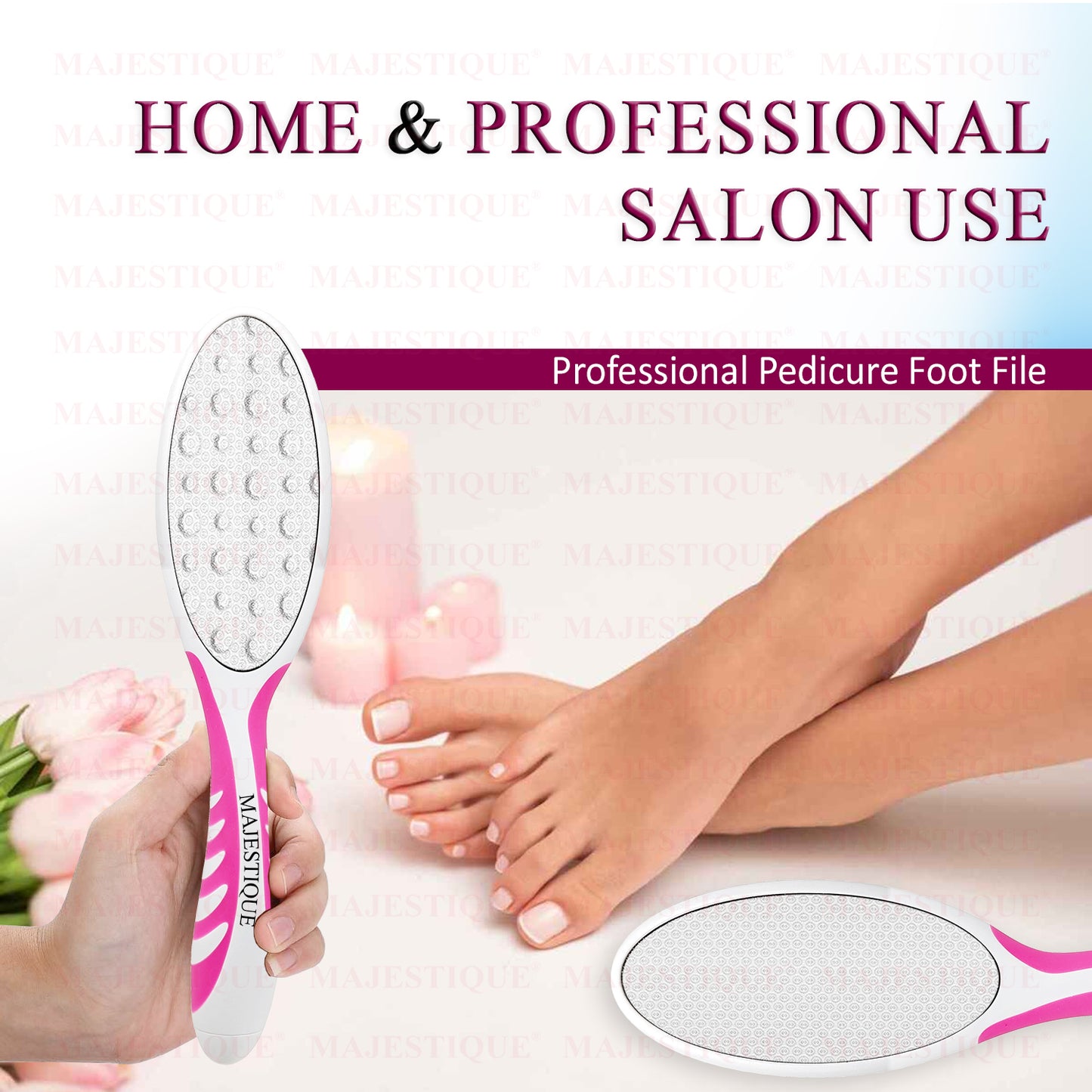 DUAL SIDE FOOT SCRUBBER Color May Vary FN327