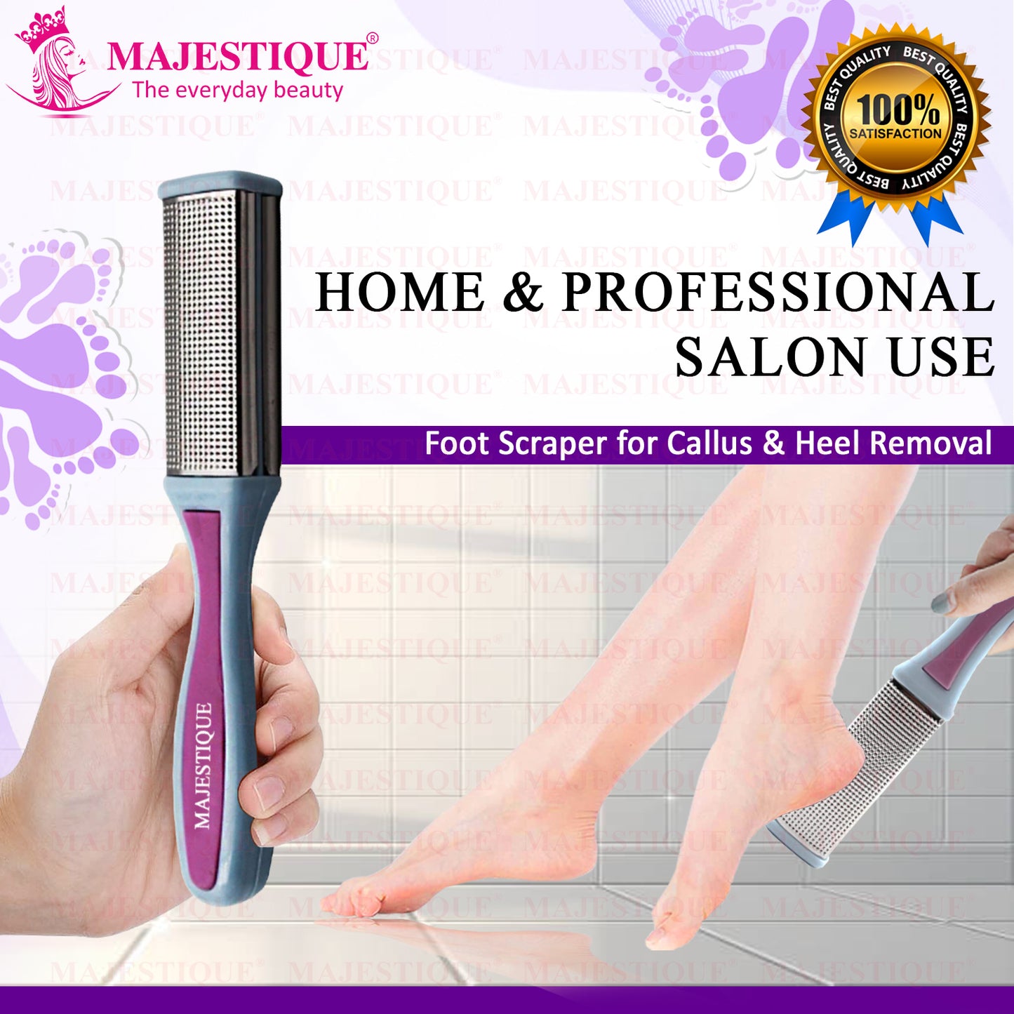 TWO-SIDED STAINLESS STEEL FOOT FILER Color May Vary FN303