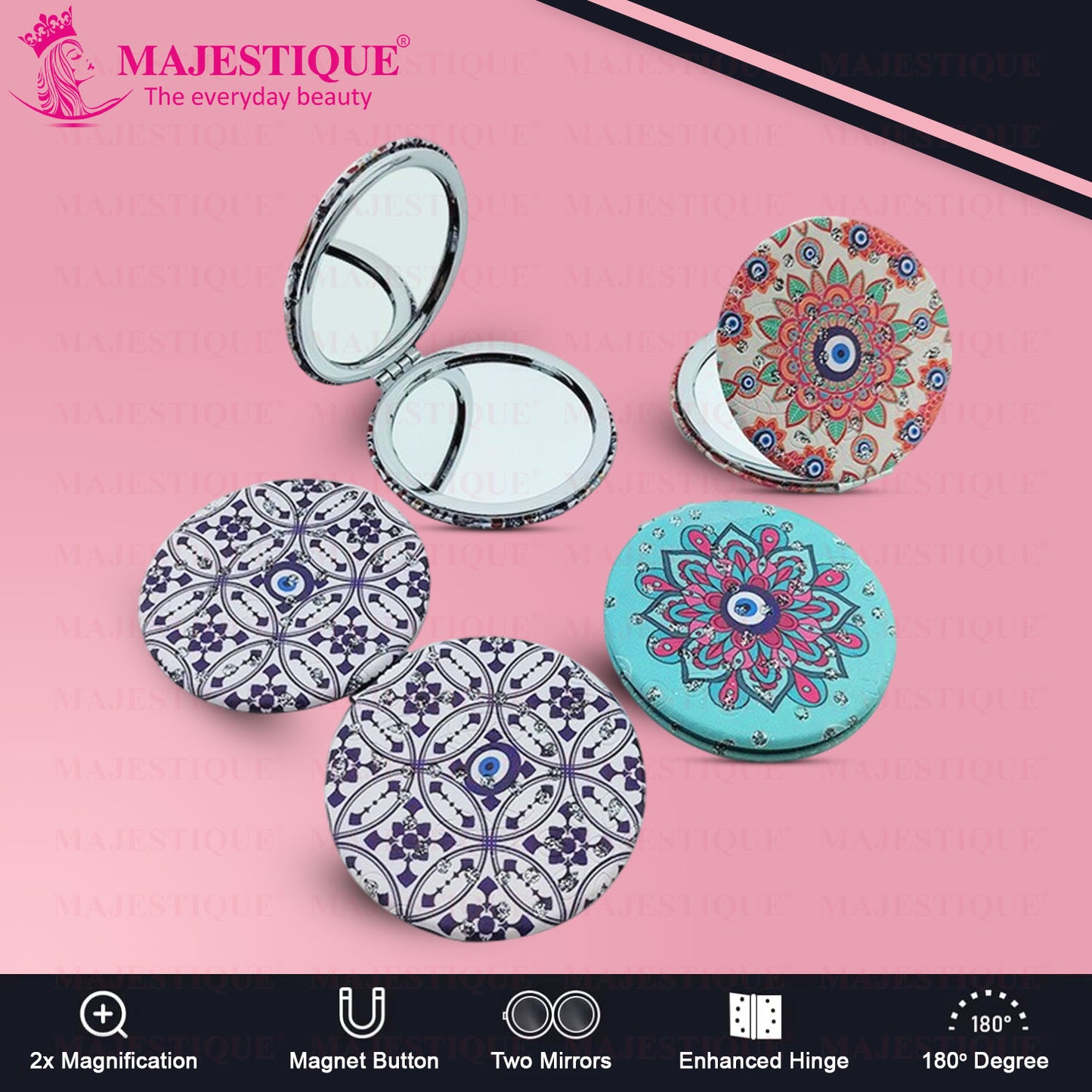 PREMIUM ROUND MAGNIFYING MIRROR Multicolour FC118