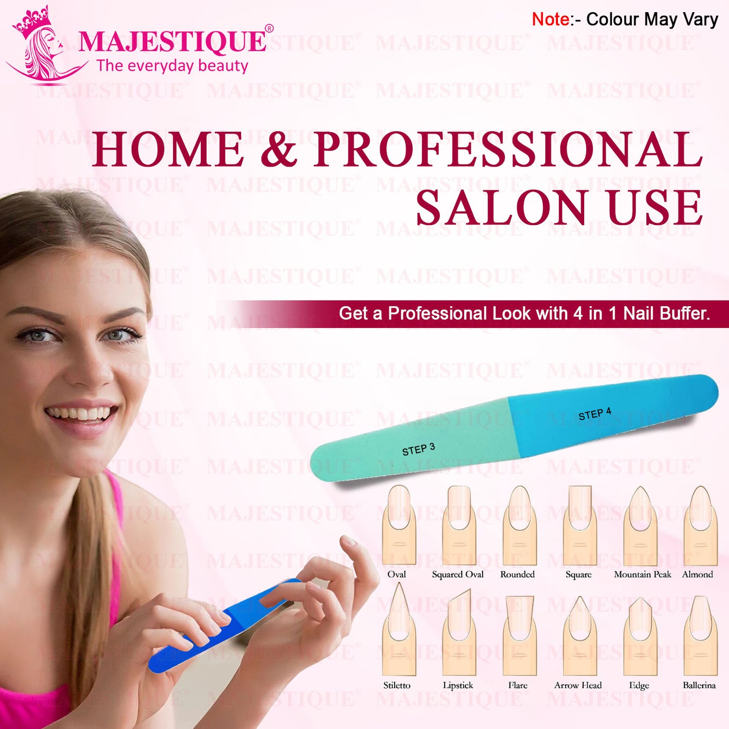4 IN 1 NAIL BUFFER Color May Vary FN325
