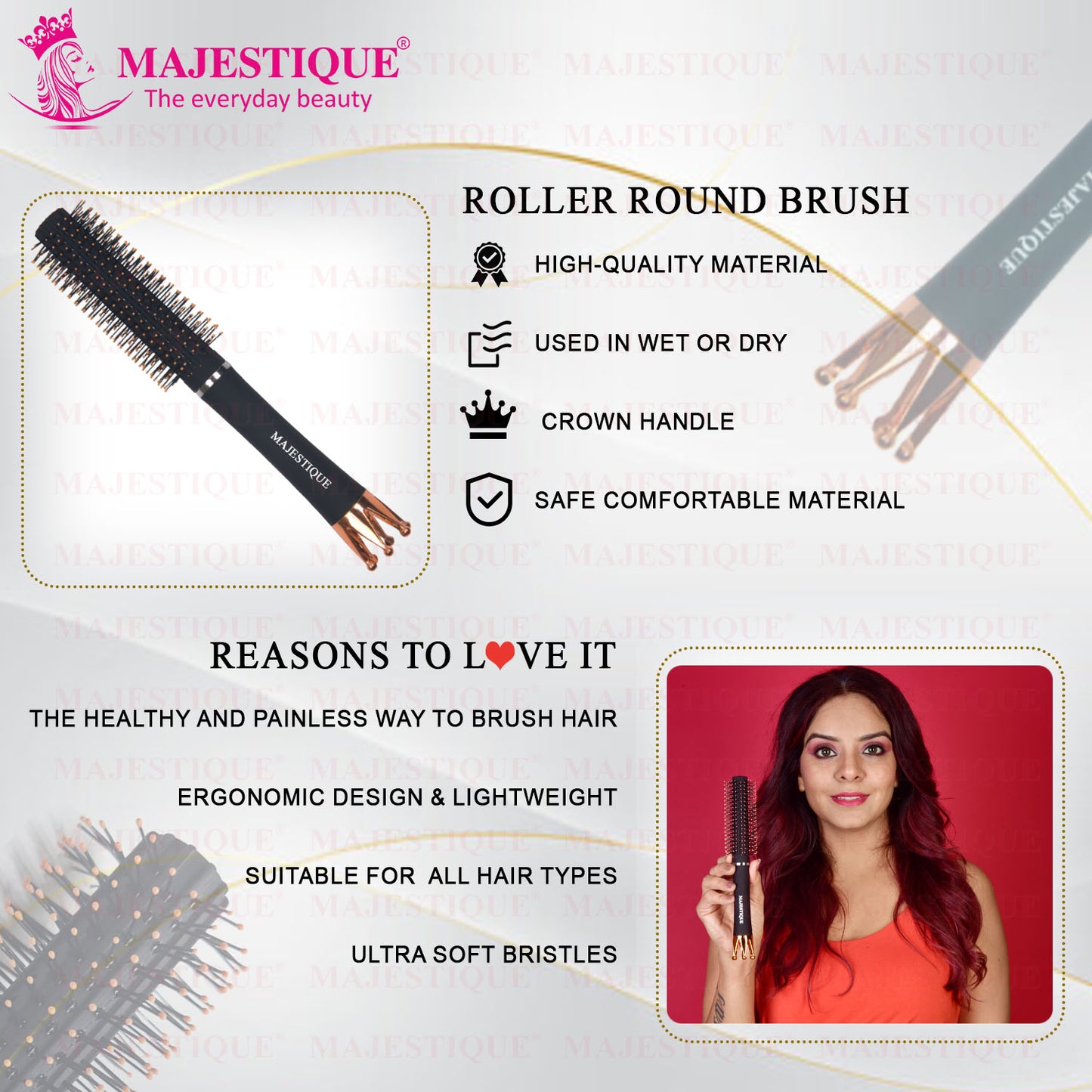 ROLLER ROYAL BLACK BRUSH HR151
