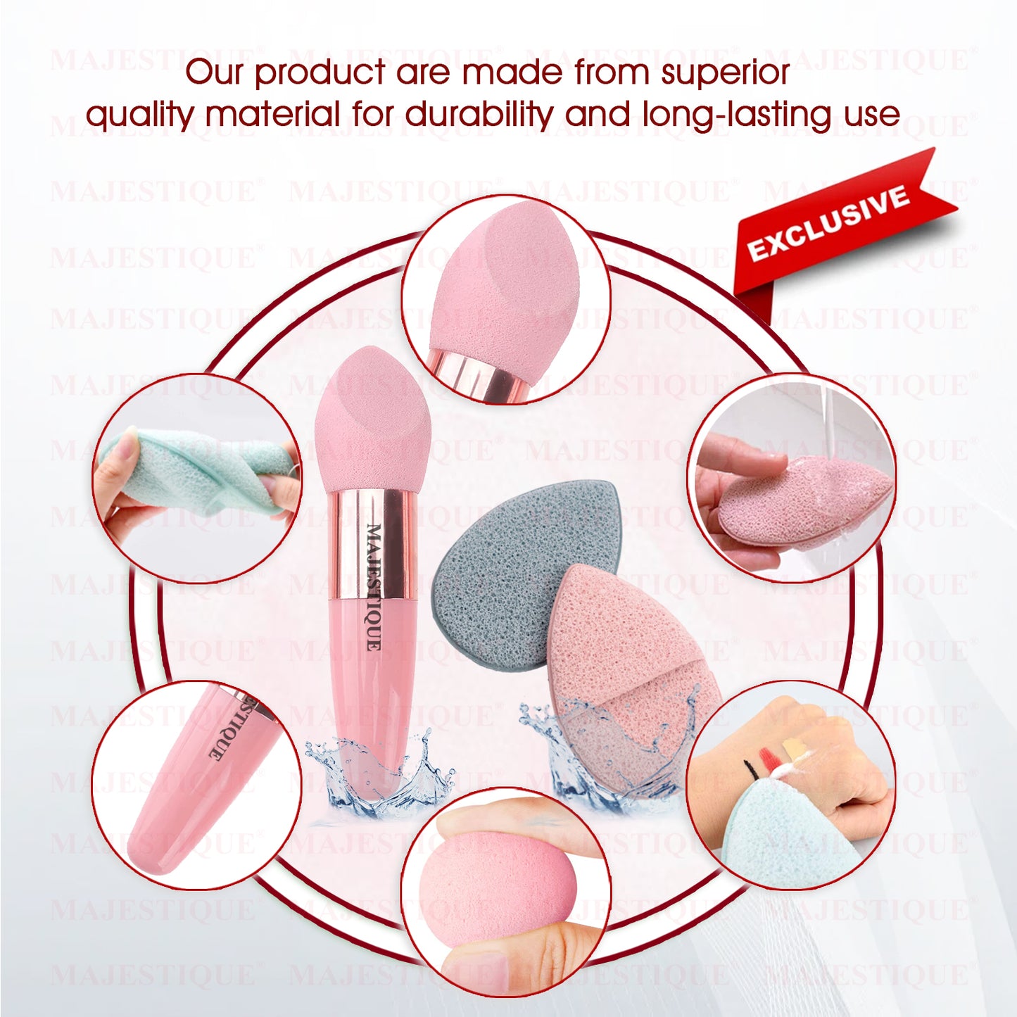 FACIAL MAKEUP BLENDER AND SPONGE (PACK OF 2) CMB538