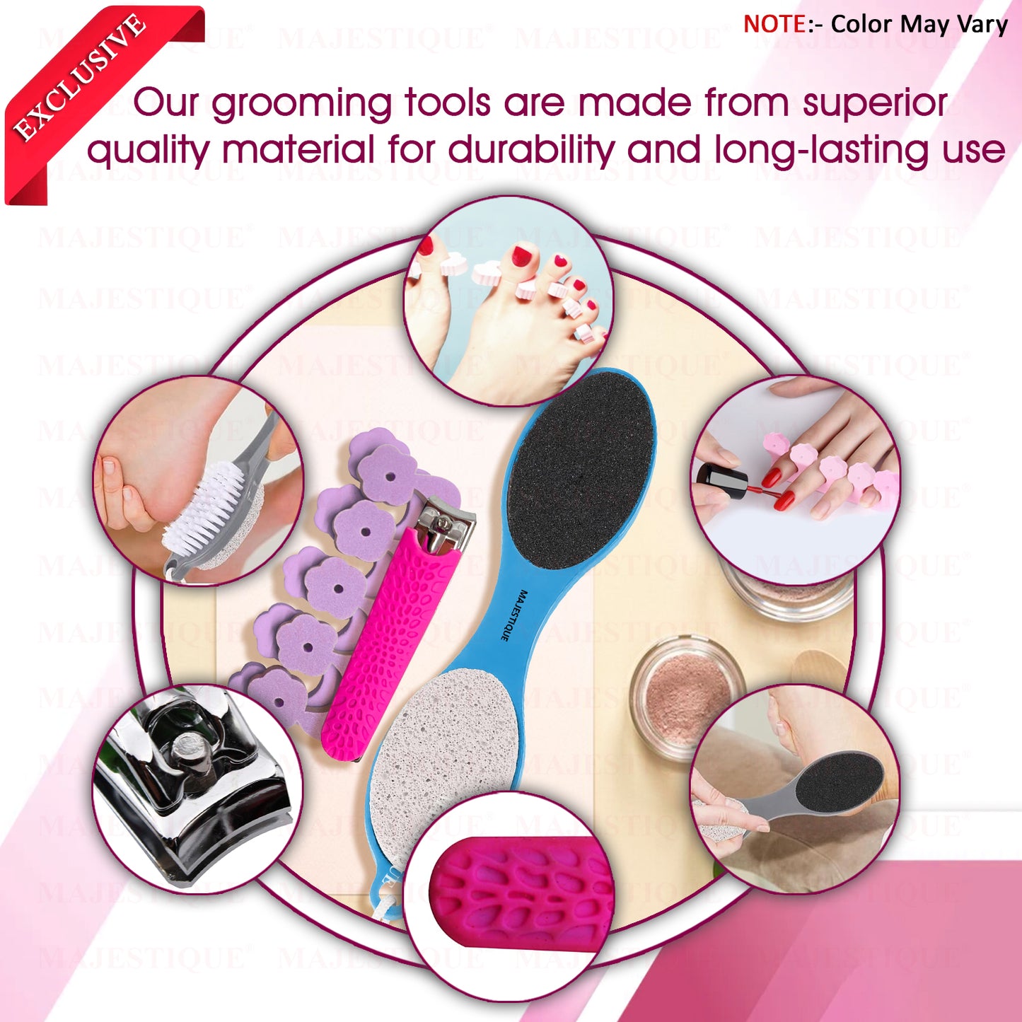 MULTIPURPOSE & HAND GROOMING KIT (PACK OF 3) Multicolour FN349