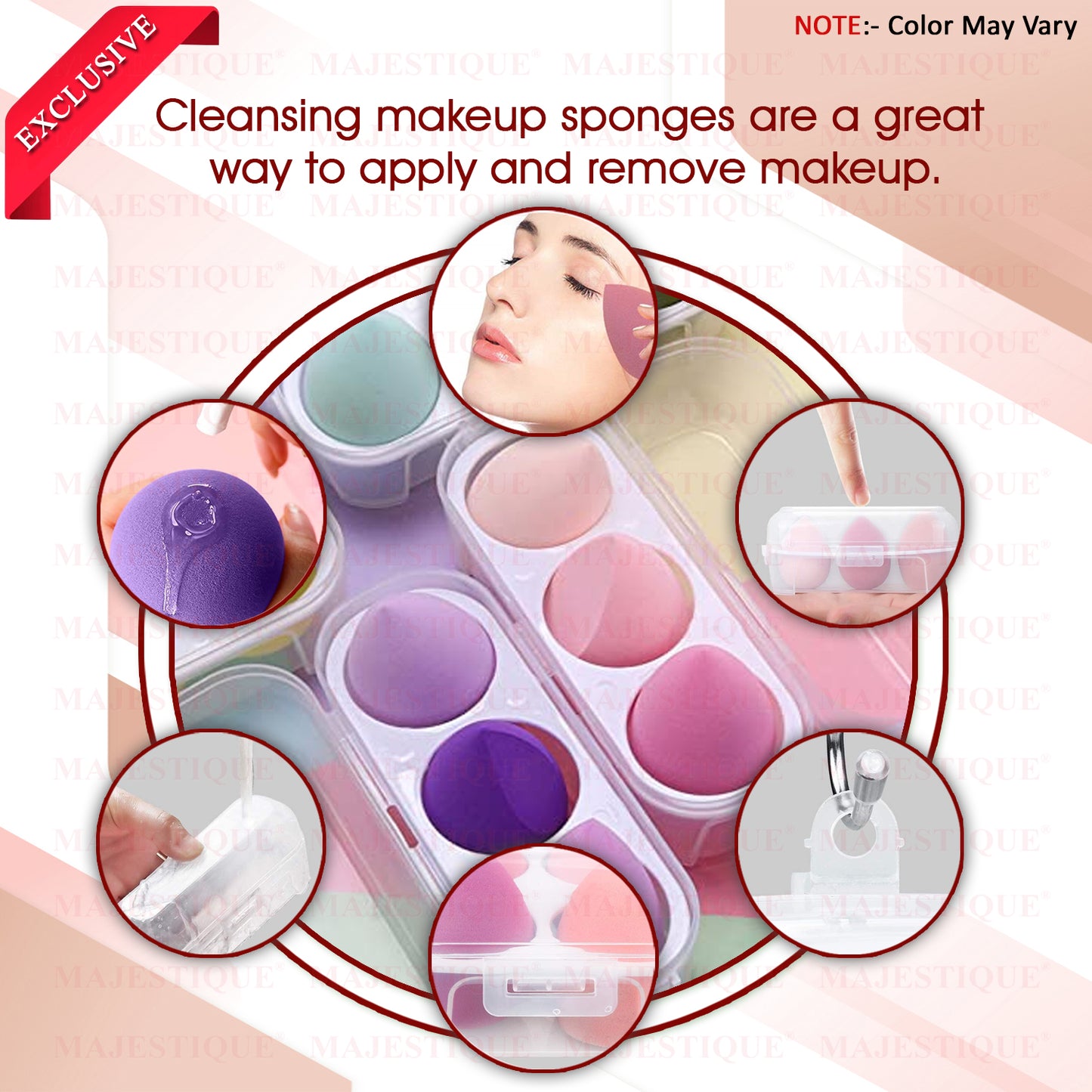 MAKEUP BLENDER SET (3PCS) Color May Vary FC80
