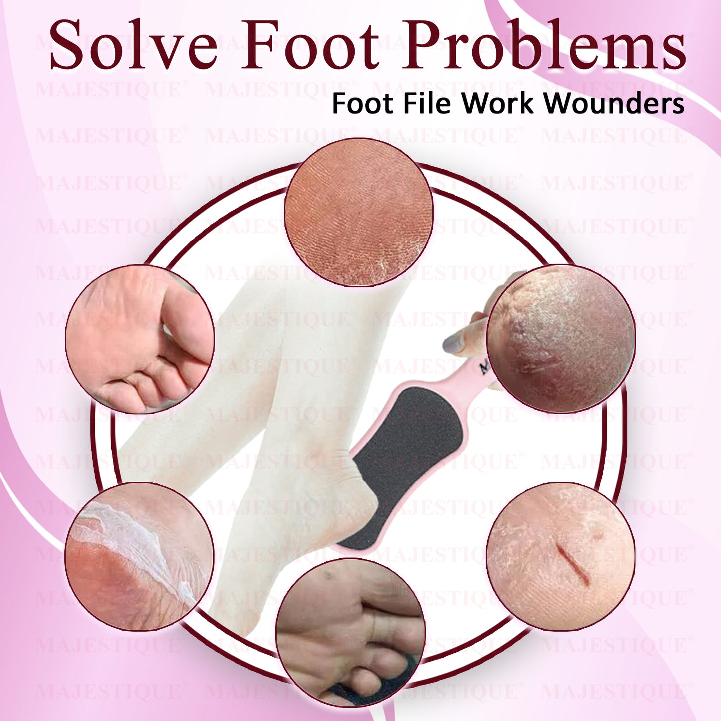 DUAL SIDE PEDICURE FILER  Multicolor-FN302