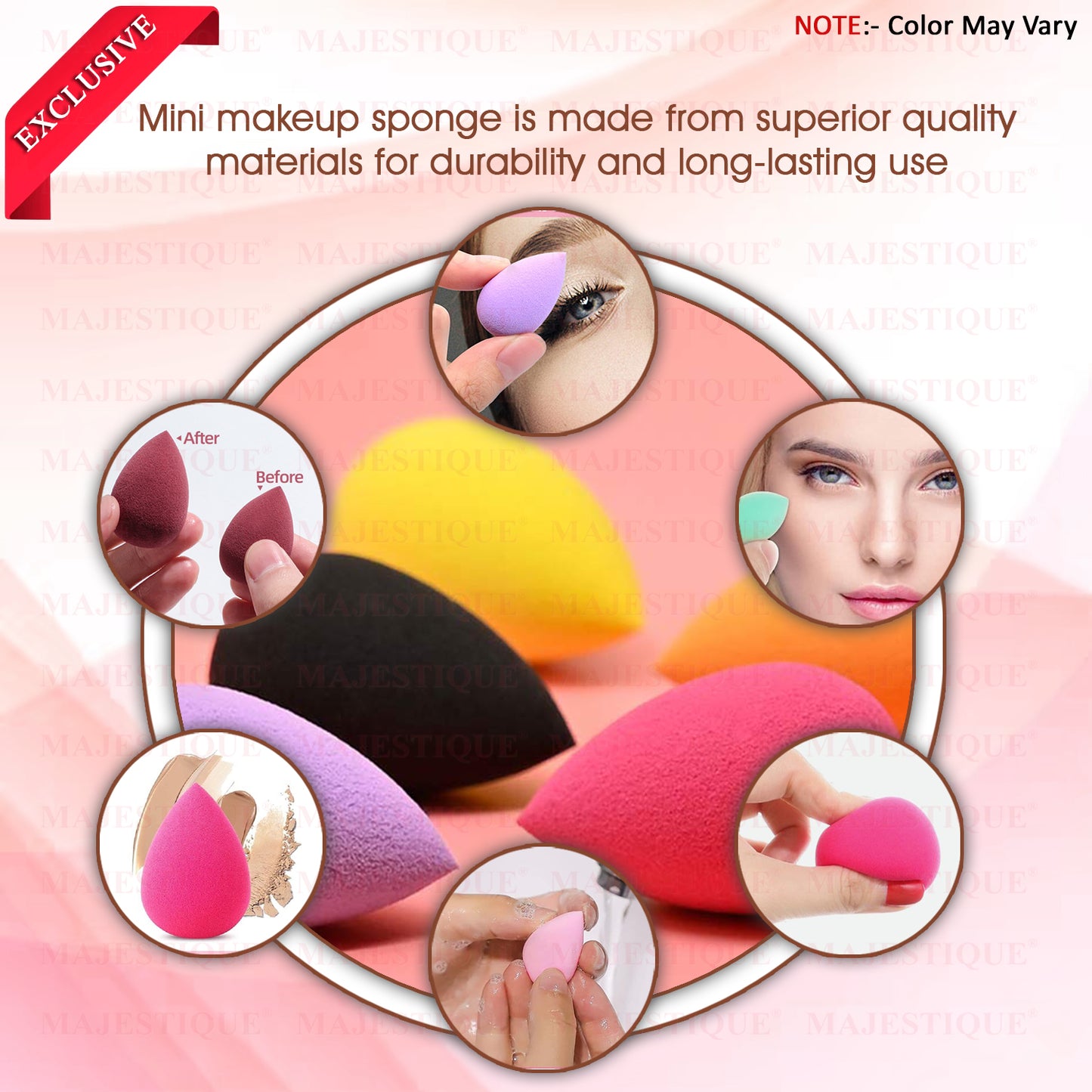 Blender Beauty Makeup Sponge 6-Piece - Color May Vary CMB531